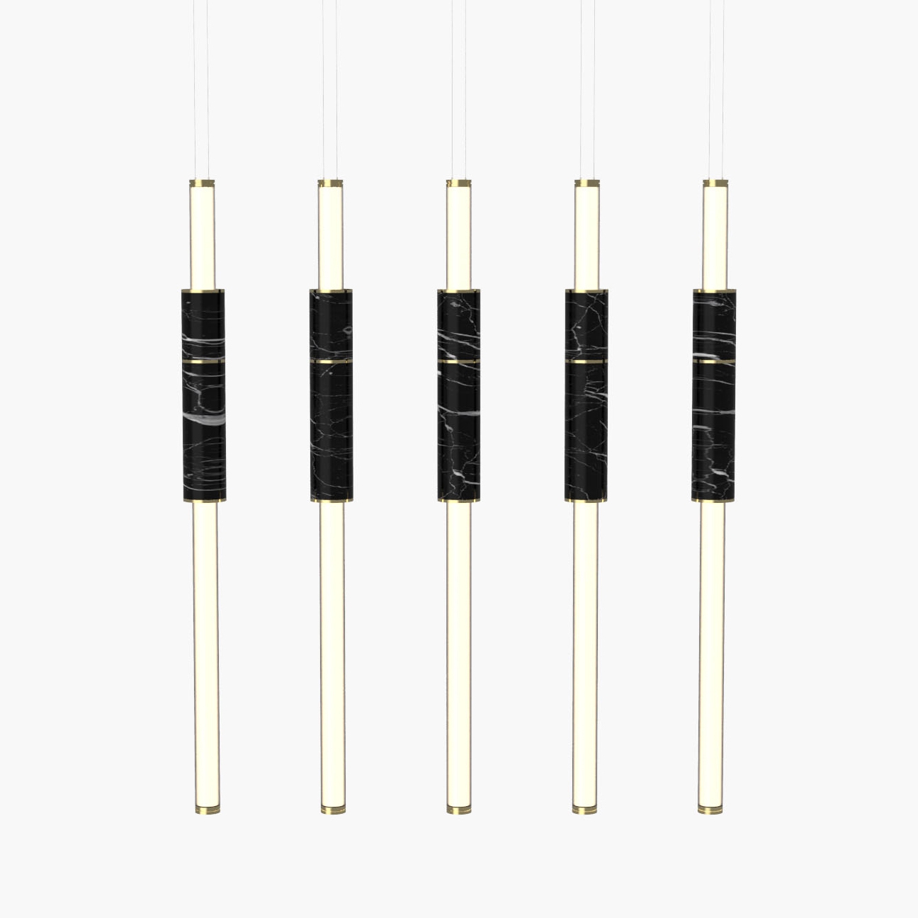 Light Pipe | S 58—15 - Polished Brass - Black