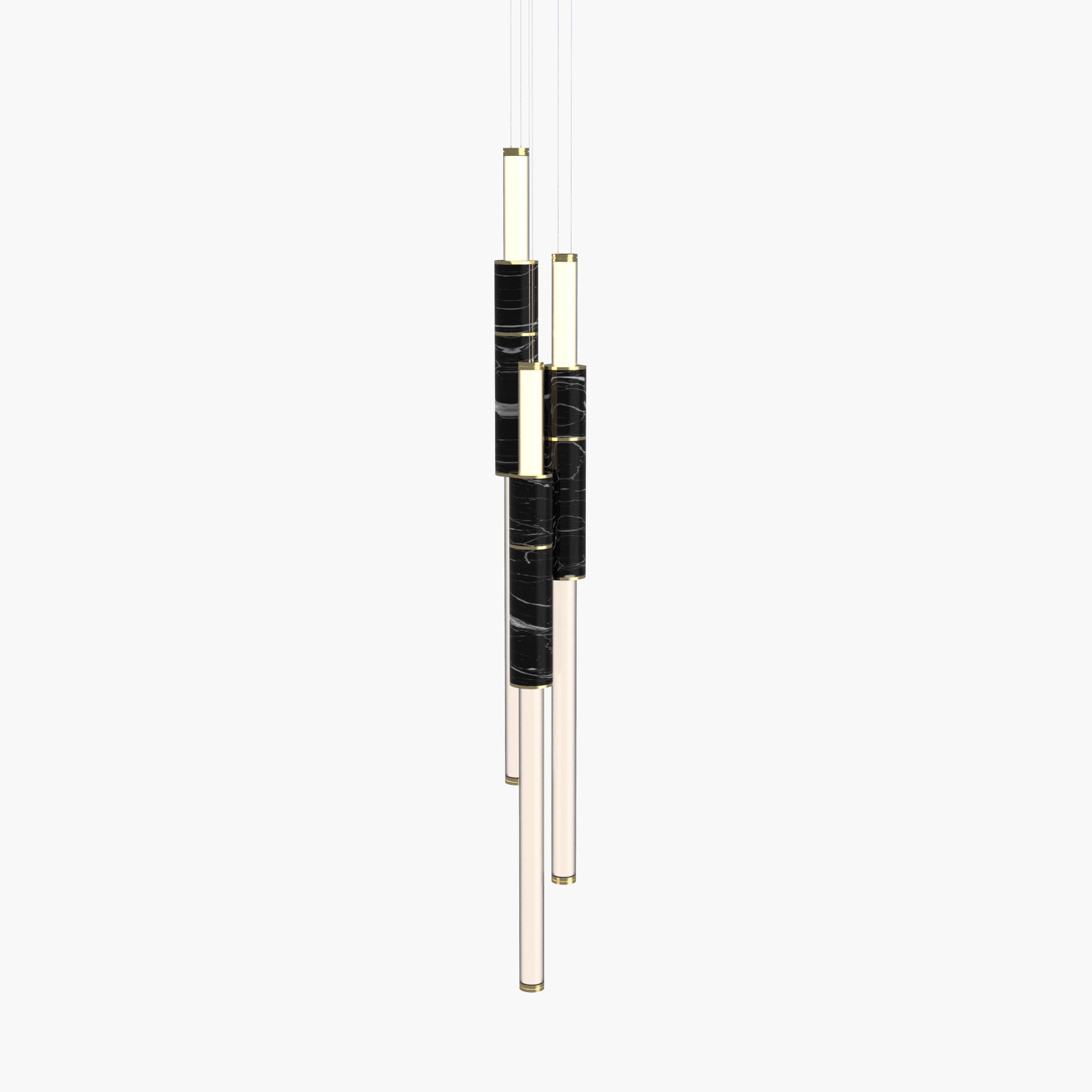 Light Pipe | S 58—16 - Polished Brass - Black