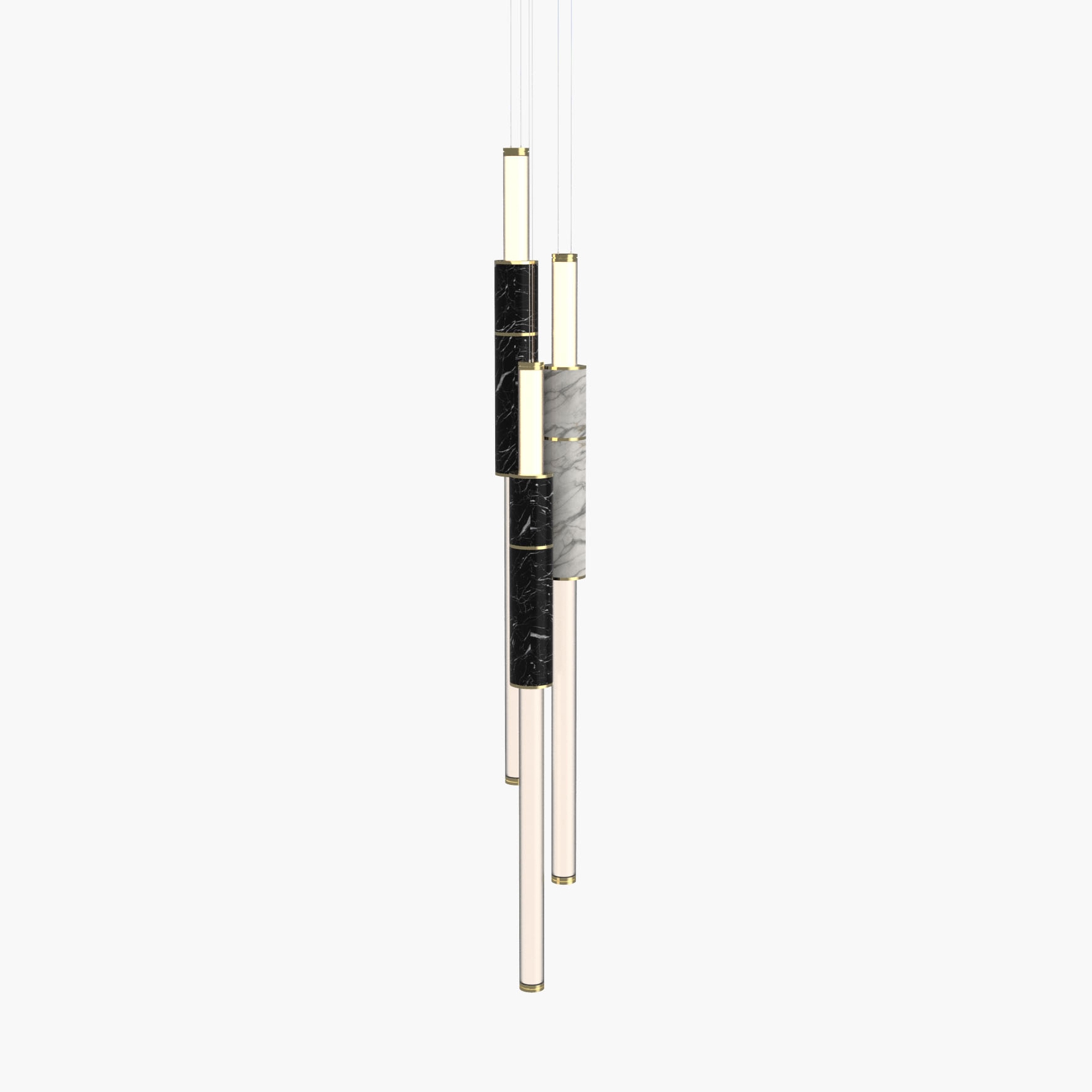 Light Pipe | S 58—16 - Polished Brass - Black / White