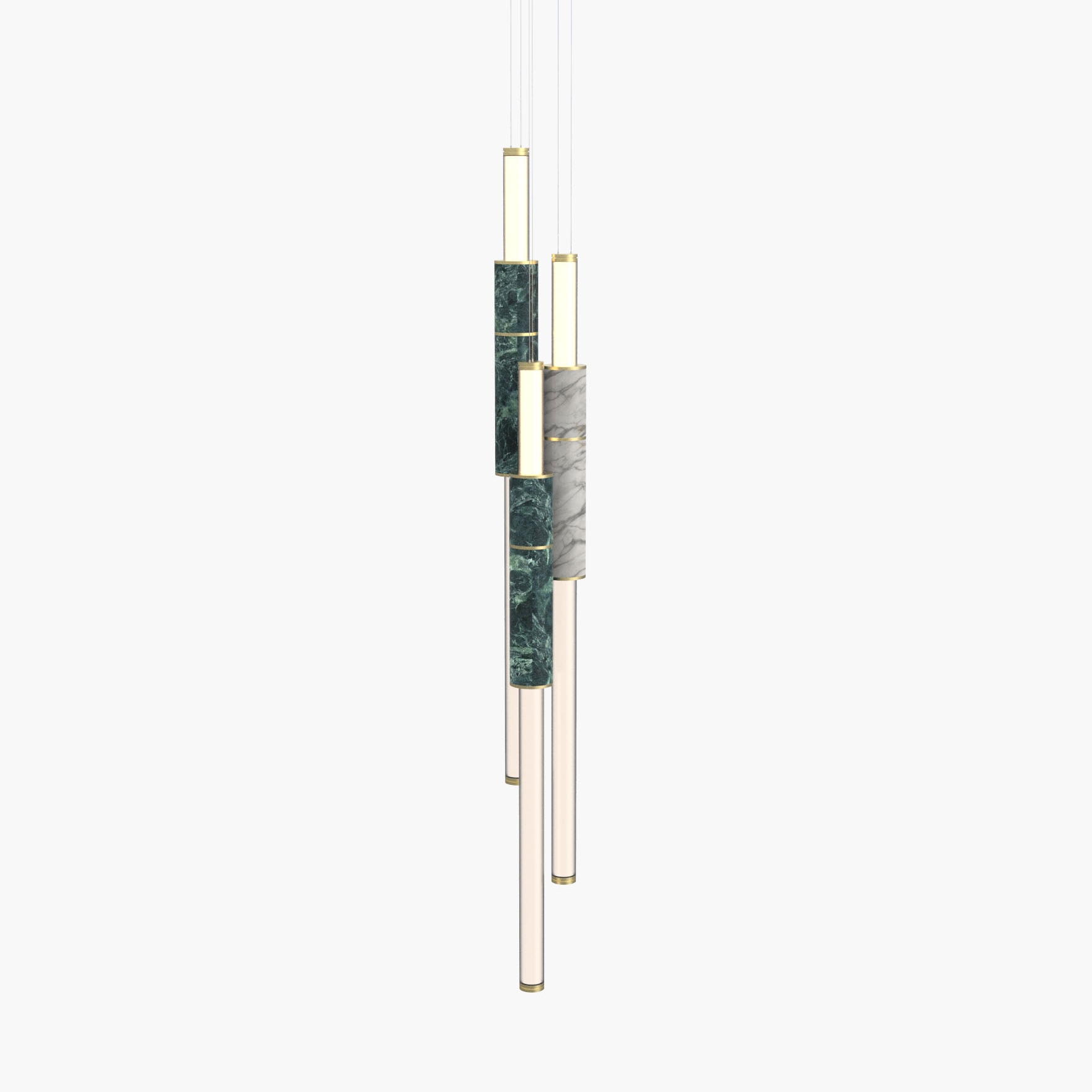 Display product Light Pipe | S 58—16 - Brushed Brass - Green / White from manufacturer Empty State