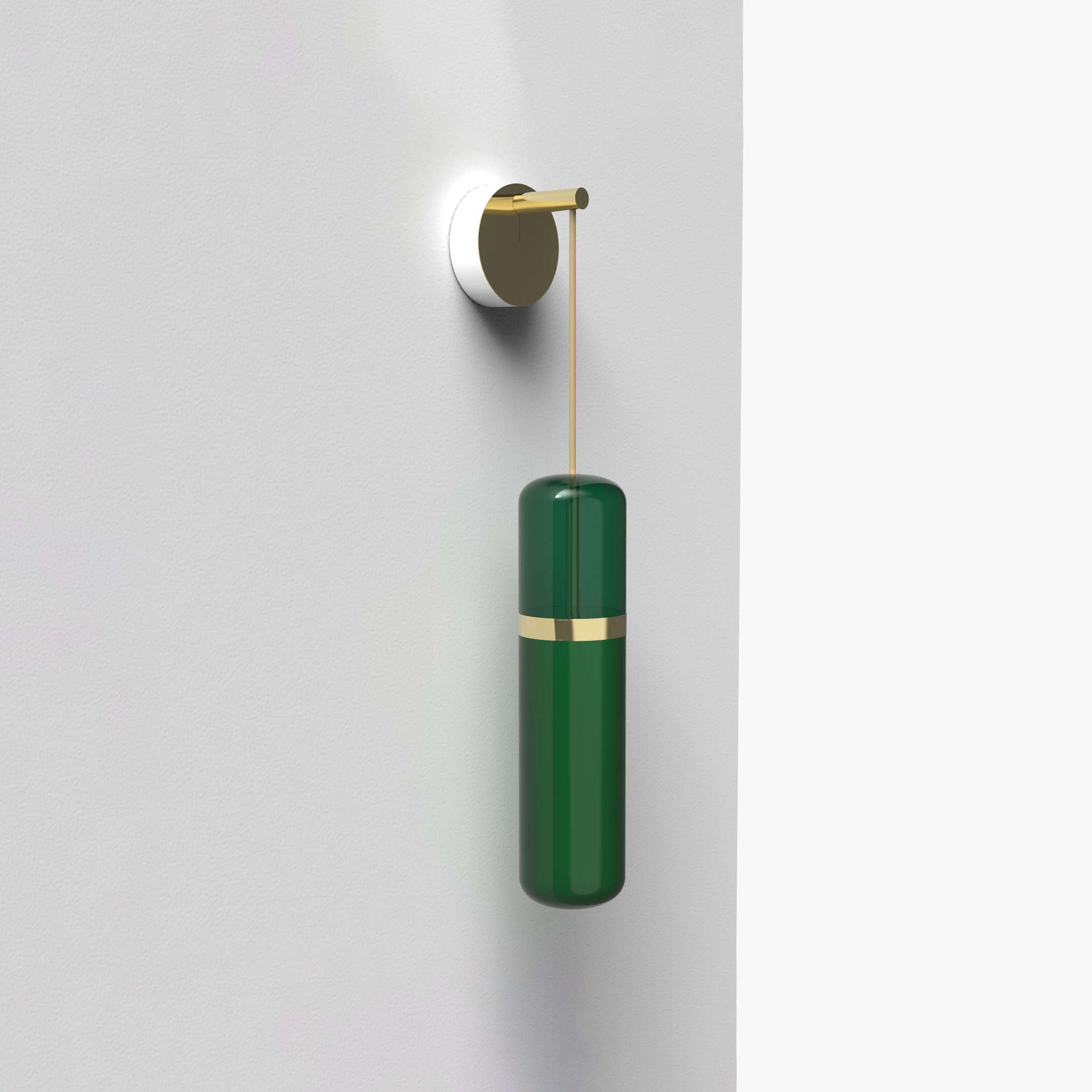 Display product Pill S | 36—09 - Polished Brass - Green from manufacturer Empty State