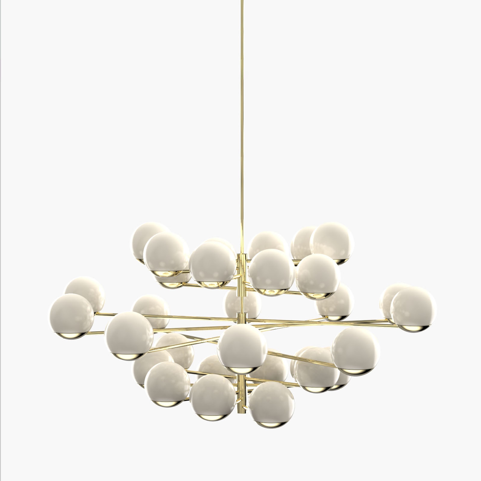Ball & Hoop | S 19—12 - Polished Brass - Opal