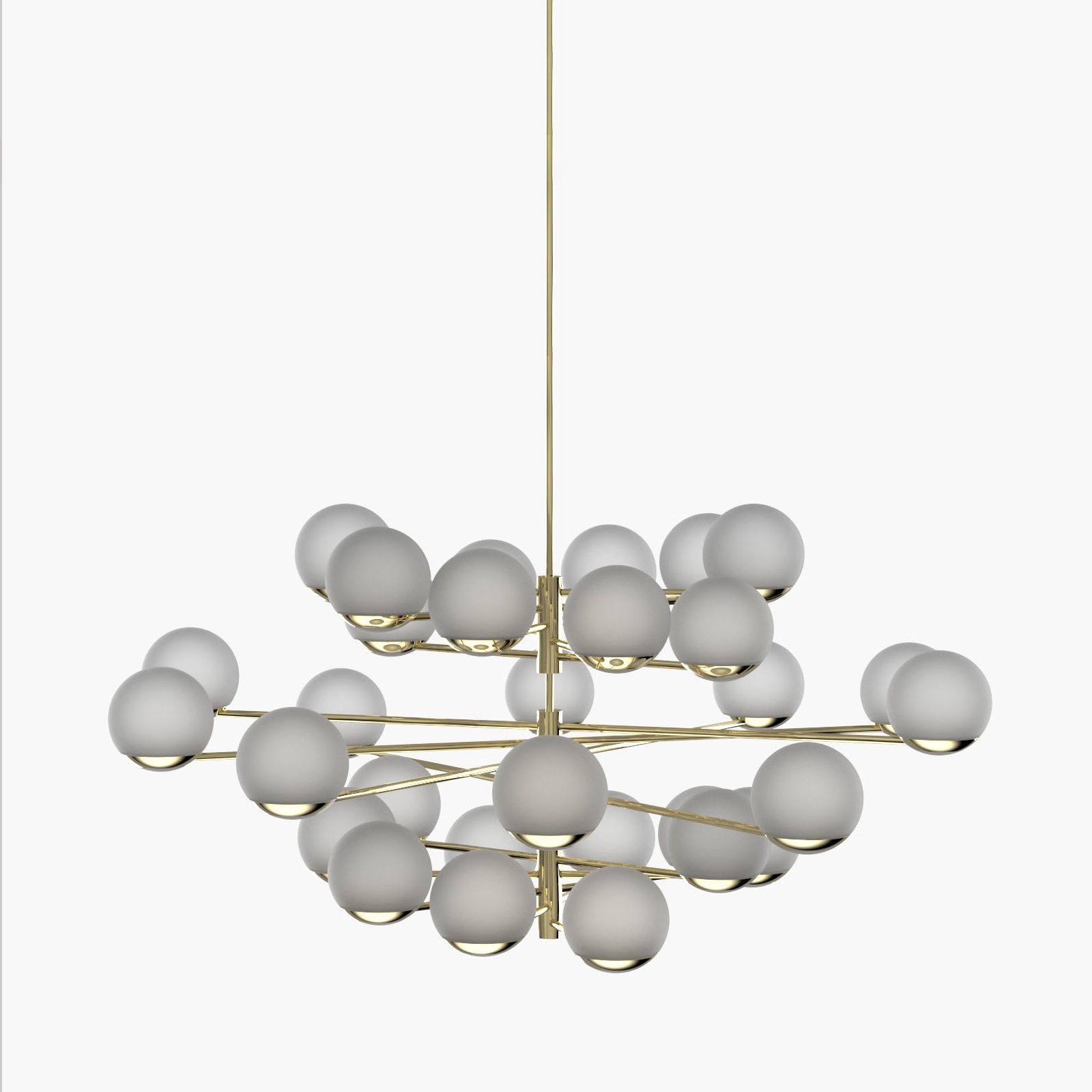 Ball & Hoop | S 19—12 - Polished Brass - Frosted