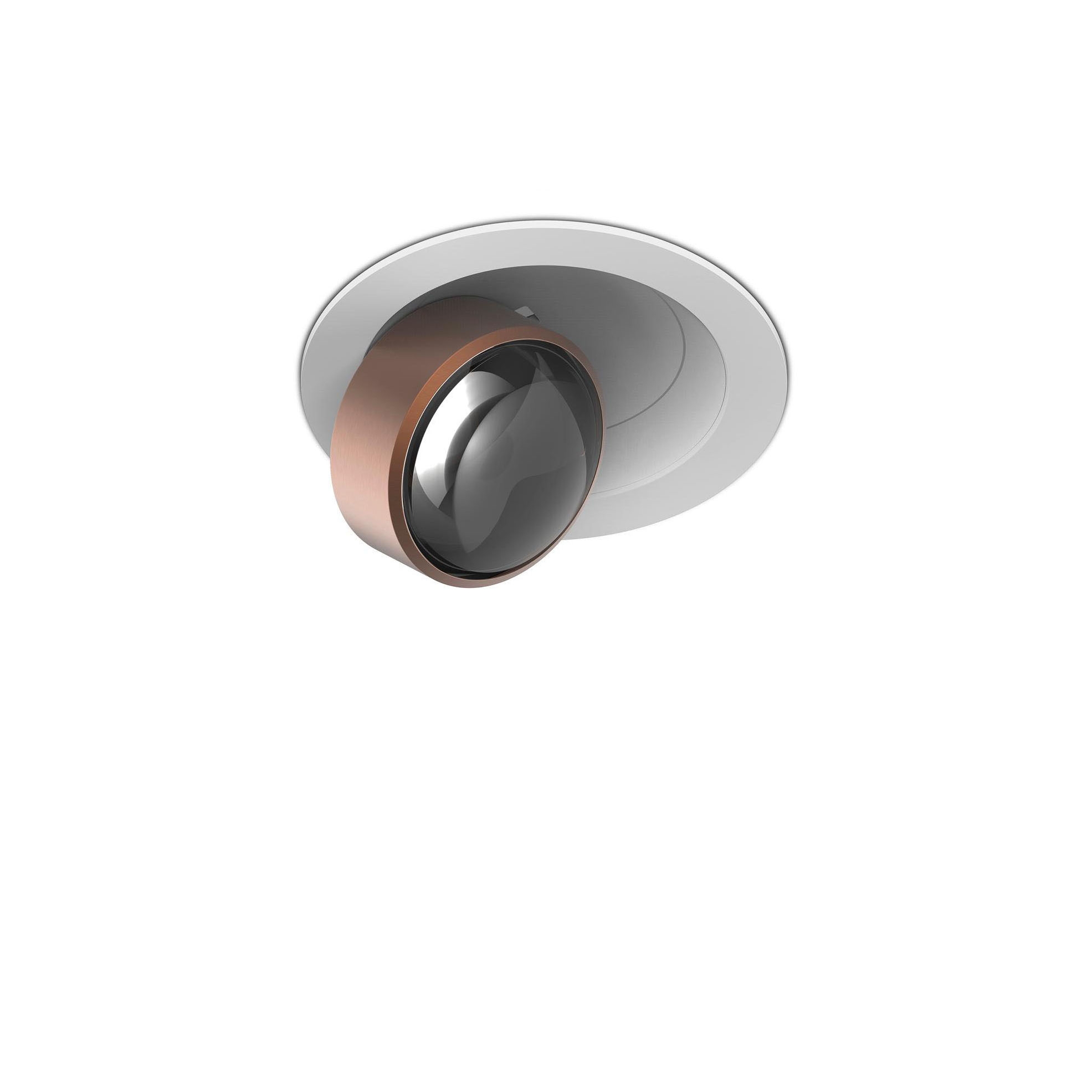 c.Flap Recessed Brow Lens 75 ° con | Brushed Bronze