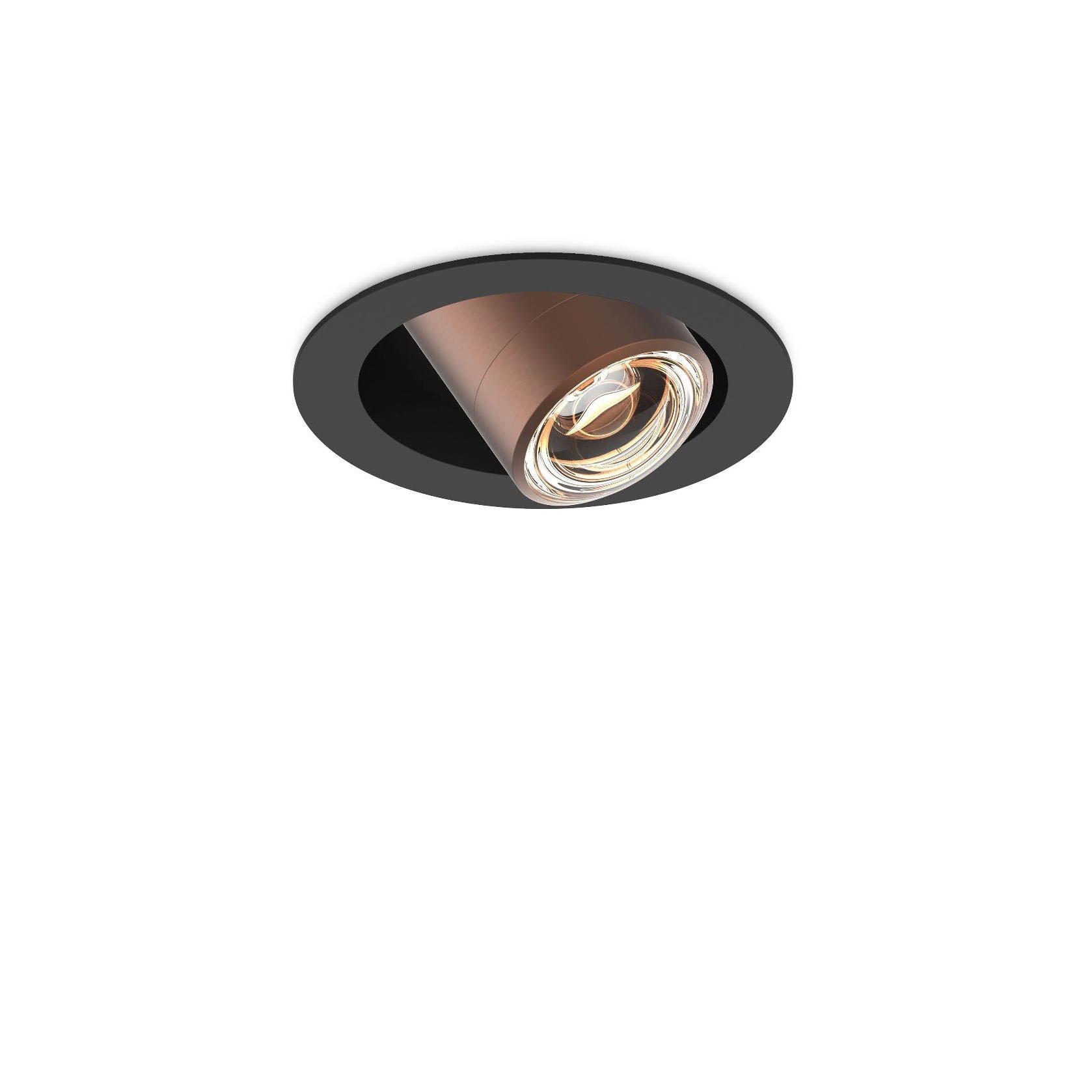 c.Jet Recessed Bro Lens 15 ° -60 ° Zoom installation head B | Brushed Bronze/Stealth Black