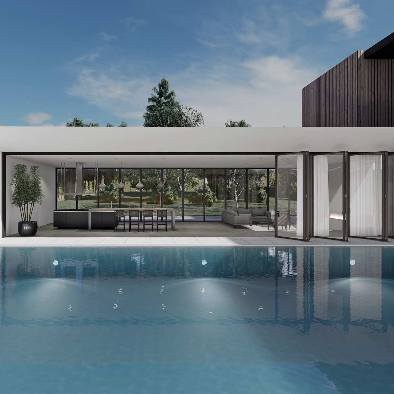 Display product Skyline Minimal Frames | Skyline Bifold from manufacturer Carminati Serramenti