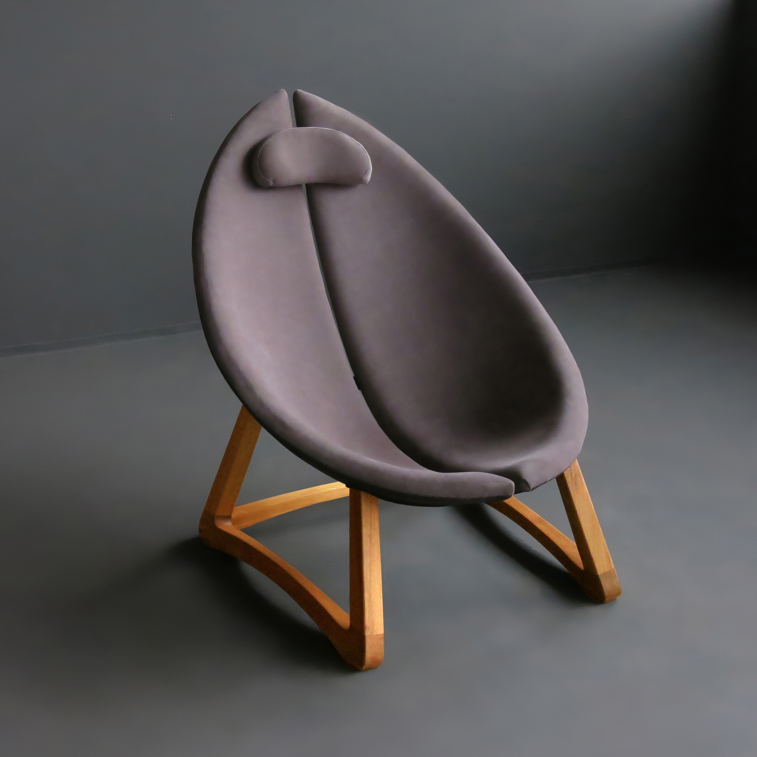 Minas armchair, wool coll fabric