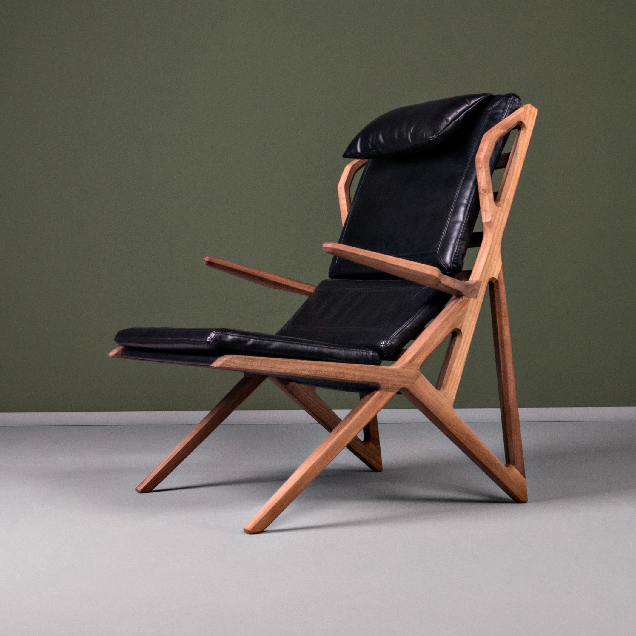 Mostrar el producto Triangle armchair, leather coll fabric del fabricante Hookl und Stool