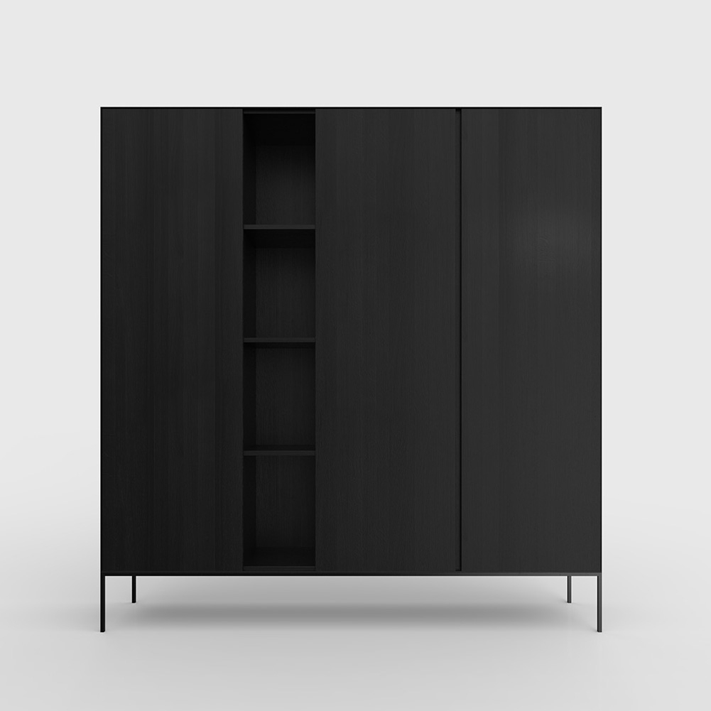 Display product Yale cabinet Oak Black from manufacturer Kluskens Meubelcreaties
