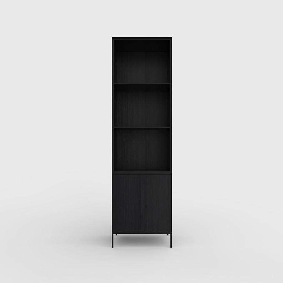 Afficher le produit Yale cabinet Oak Black du fabricant Kluskens Meubelcreaties