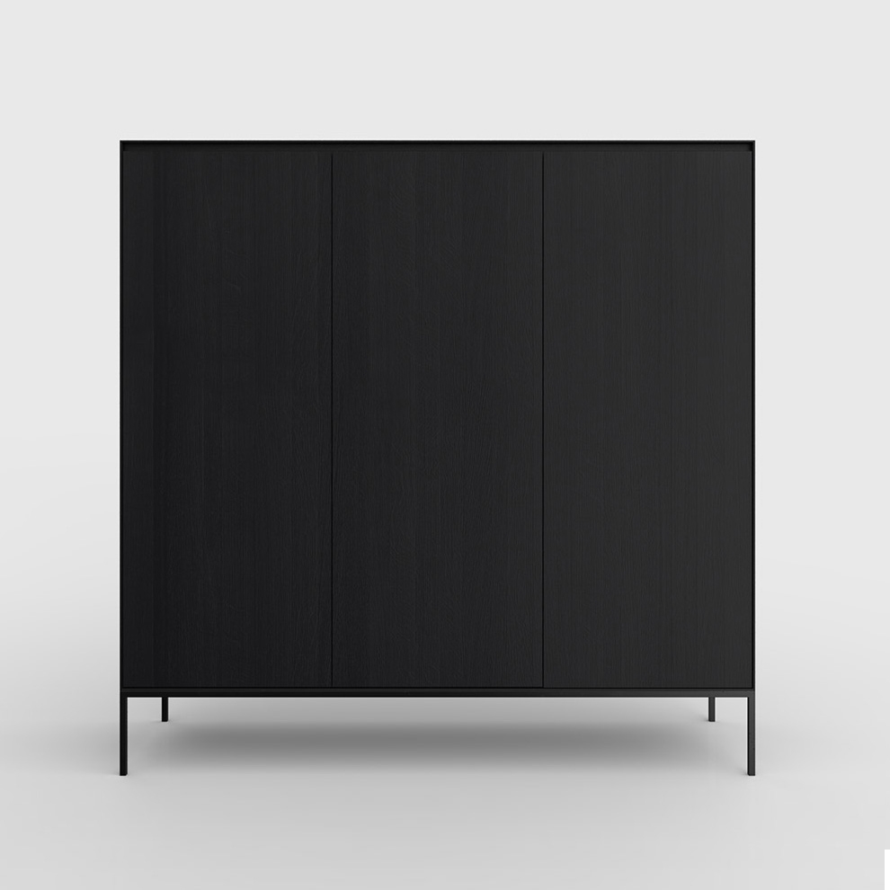 Afficher le produit Yale Cabinet Oak Black du fabricant Kluskens Meubelcreaties