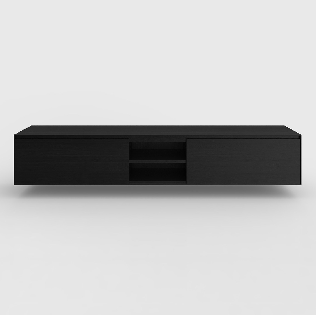 Display product Yale TV sideboard Oak Black from manufacturer Kluskens Meubelcreaties