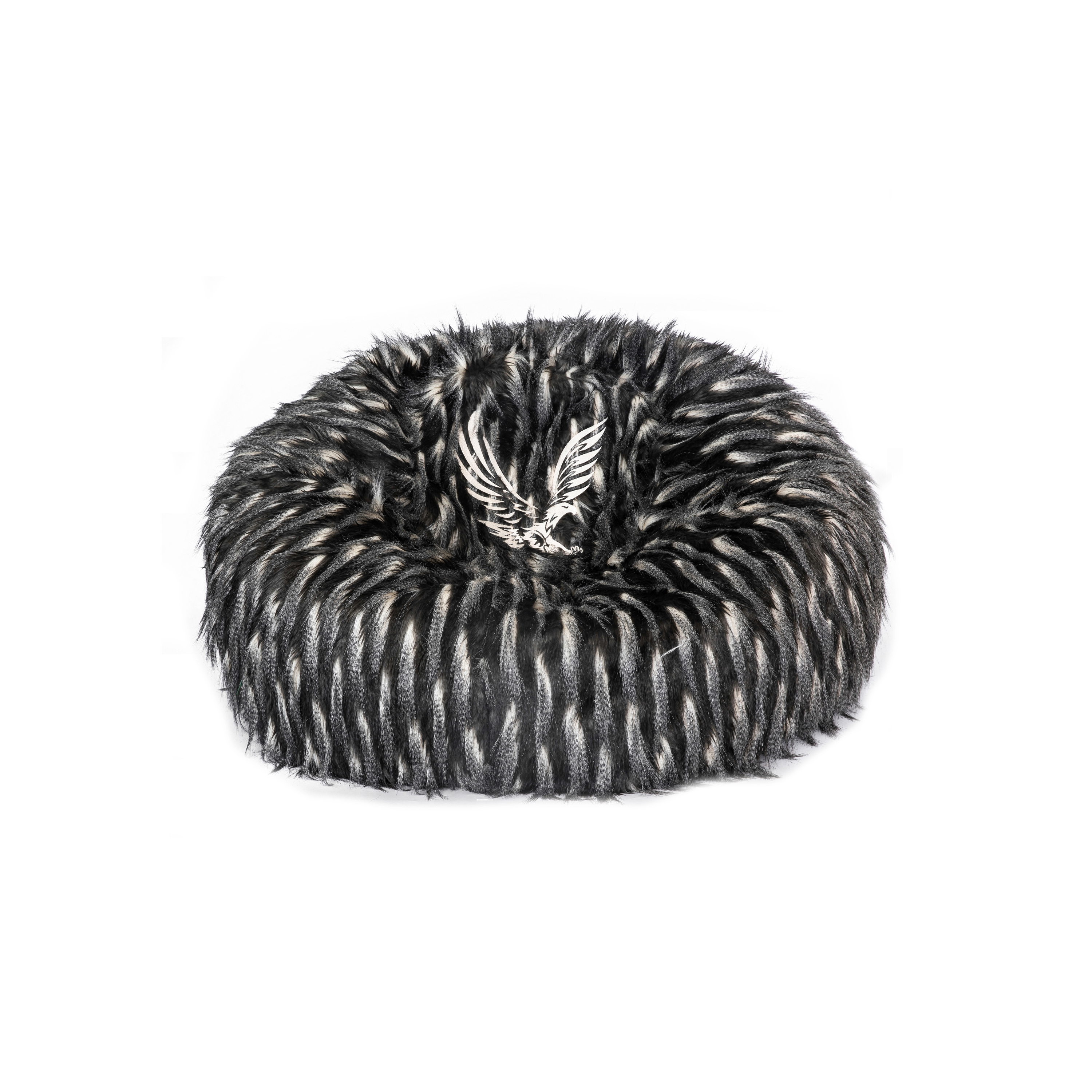 XL Beanbag | Faux fur beanbag white and black