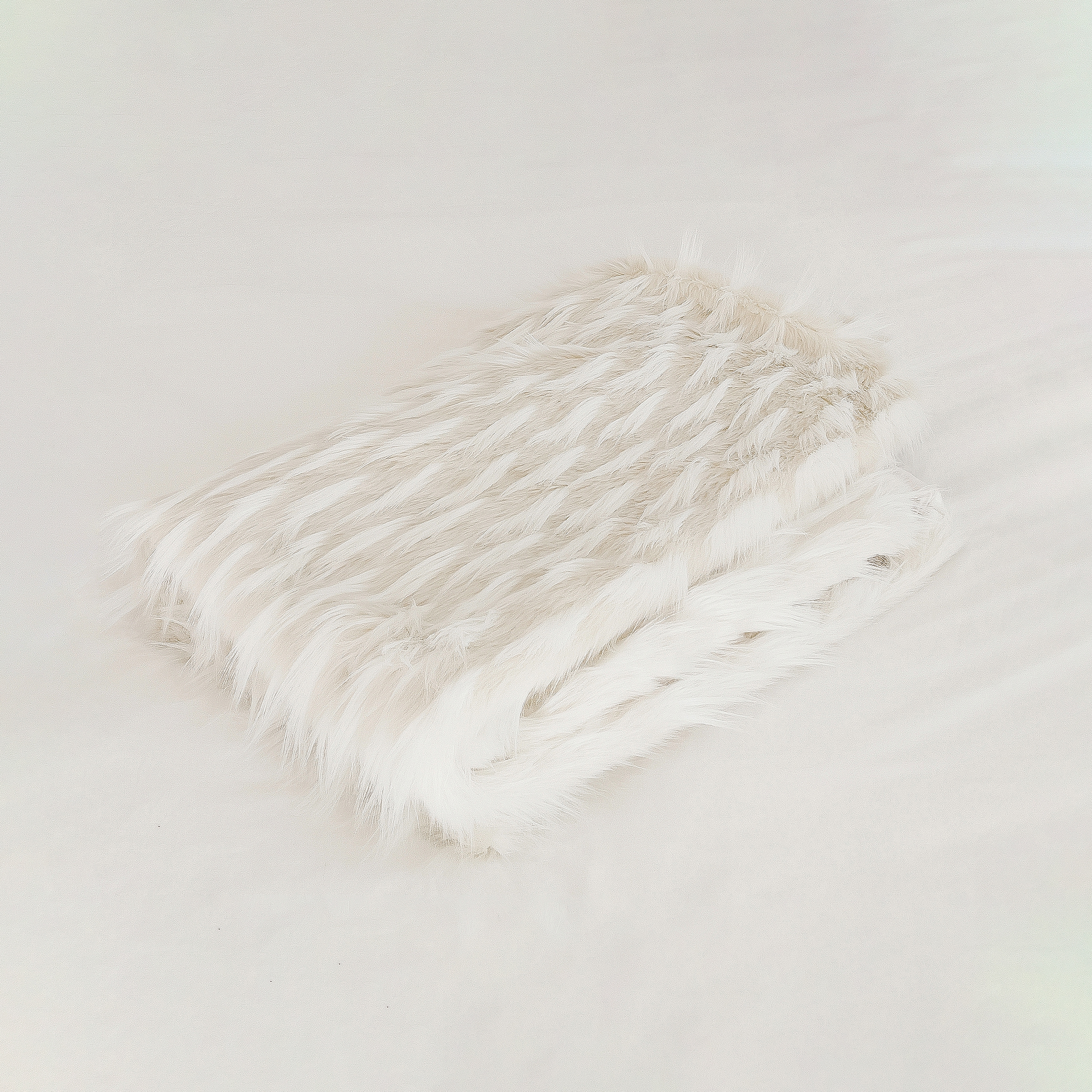 Cushions and Throws | Faux fur blanket - White