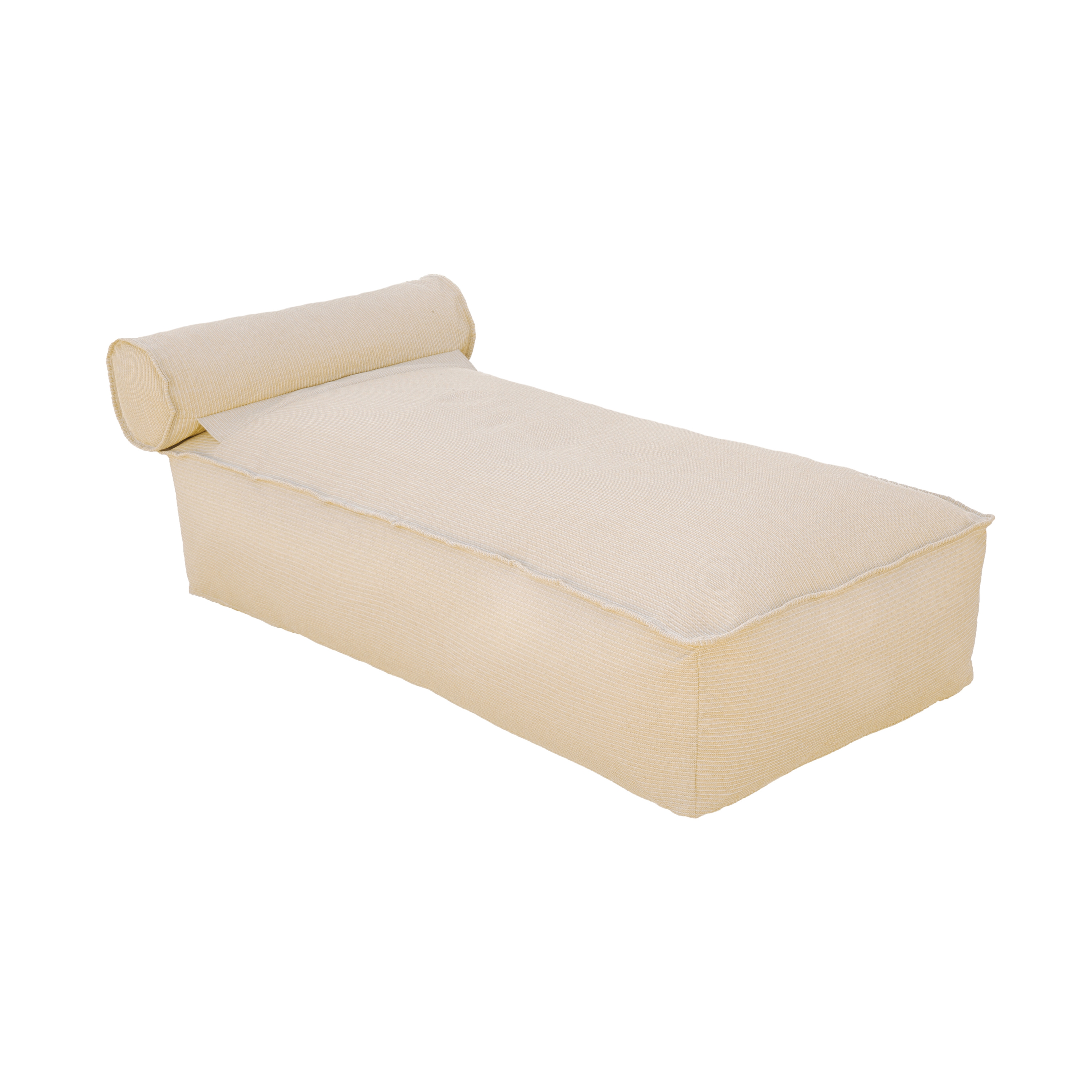 XL poufs and cushions | Floating deckchair with headrest - Raffia-effect - Outdoor