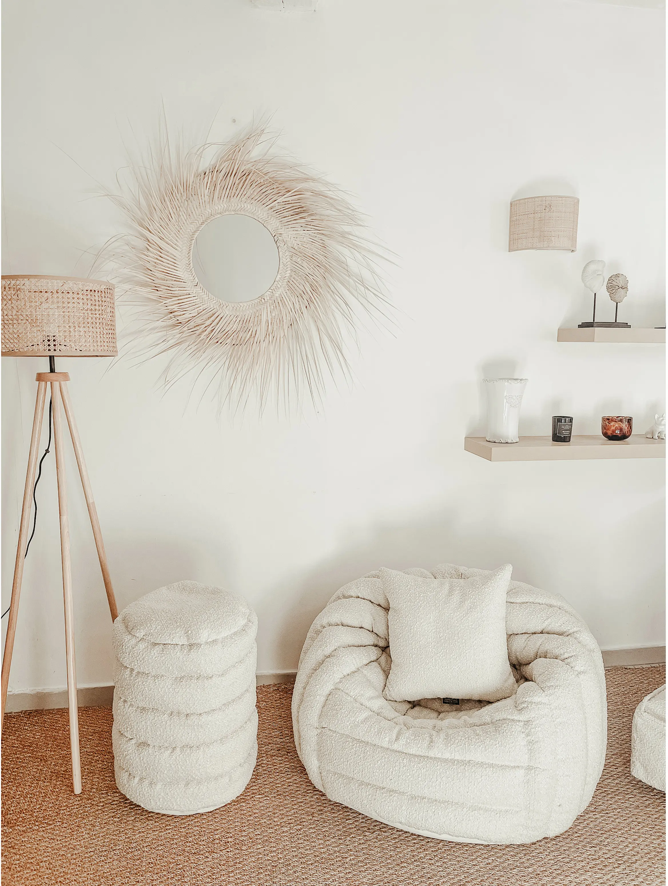 MX HOME - XL Beanbag | Igloo beanbag in curly wool