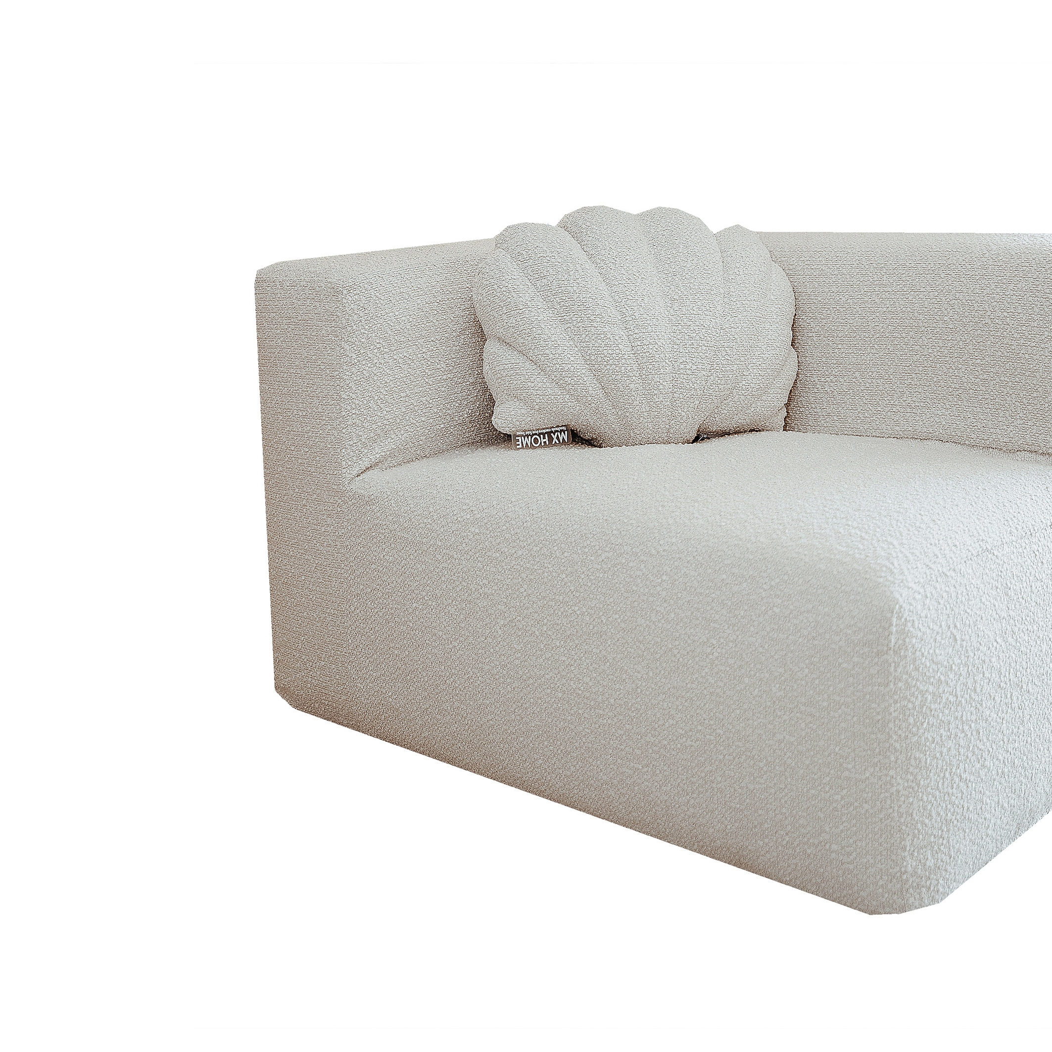 Display product Interior sofas | Modular sofa 1 module - Removable cover - Curly wool from manufacturer MX HOME