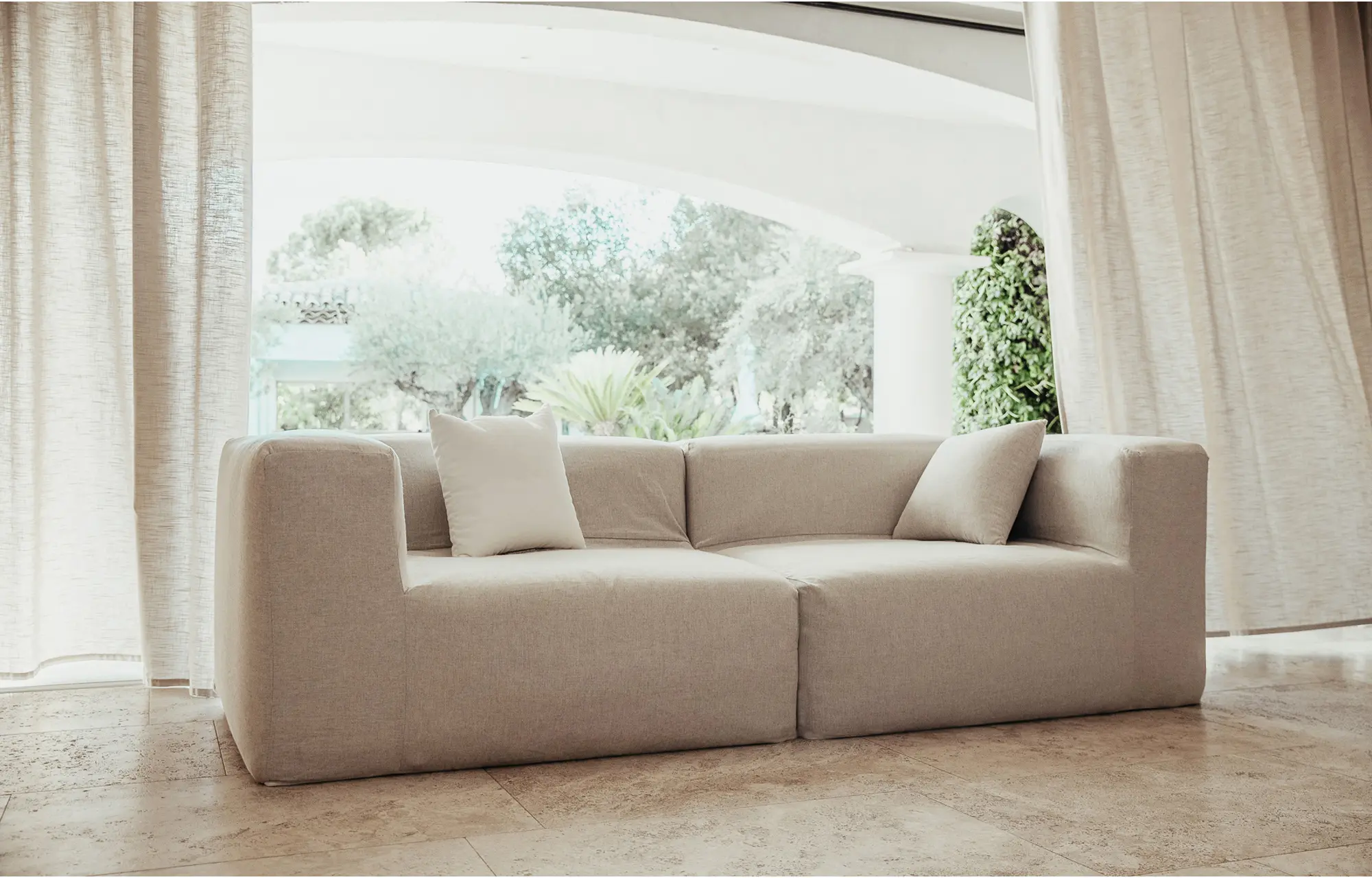 MX HOME - Interior sofas | Modular sofa 1 module - Removable cover - Linen