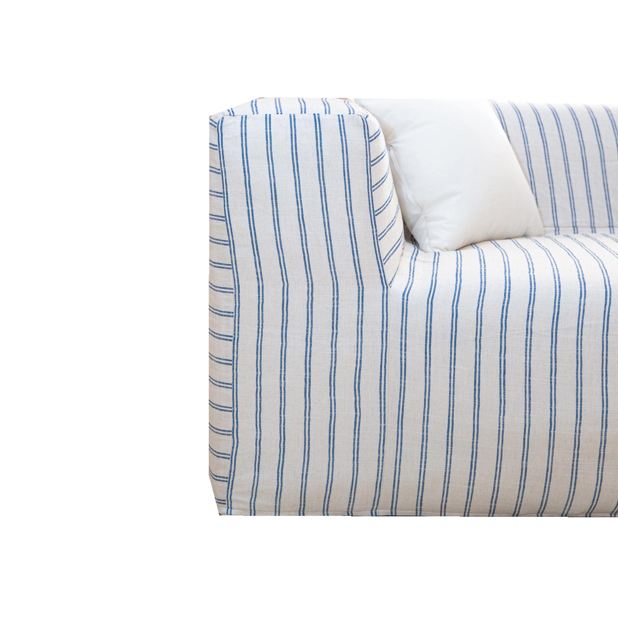 Interior sofas | Modular sofa 1 module - Removable cover - Striped Linen