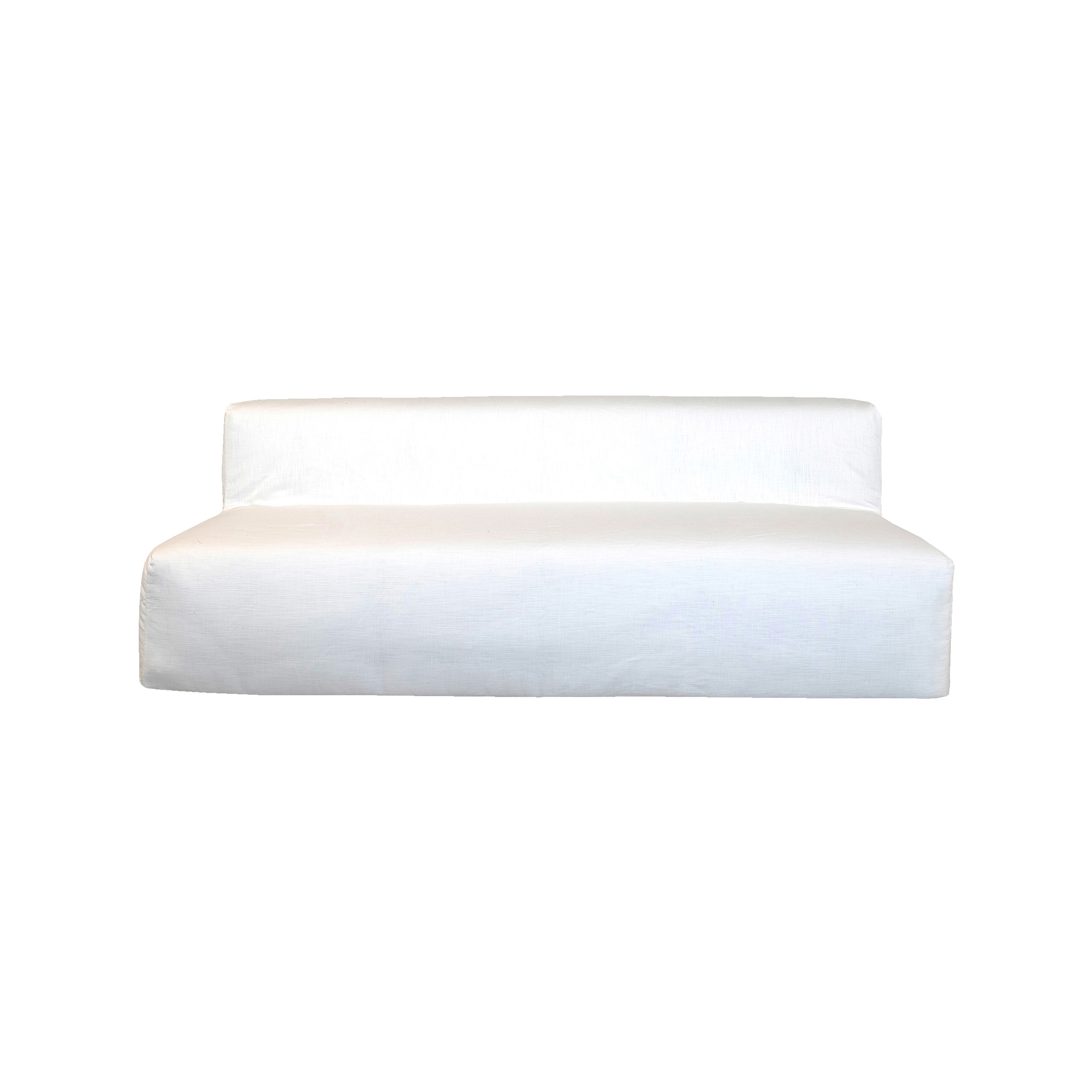 Display product Interior sofas | Modular sofa bench - Removable cover 3 seater - White cotton from manufacturer MX HOME