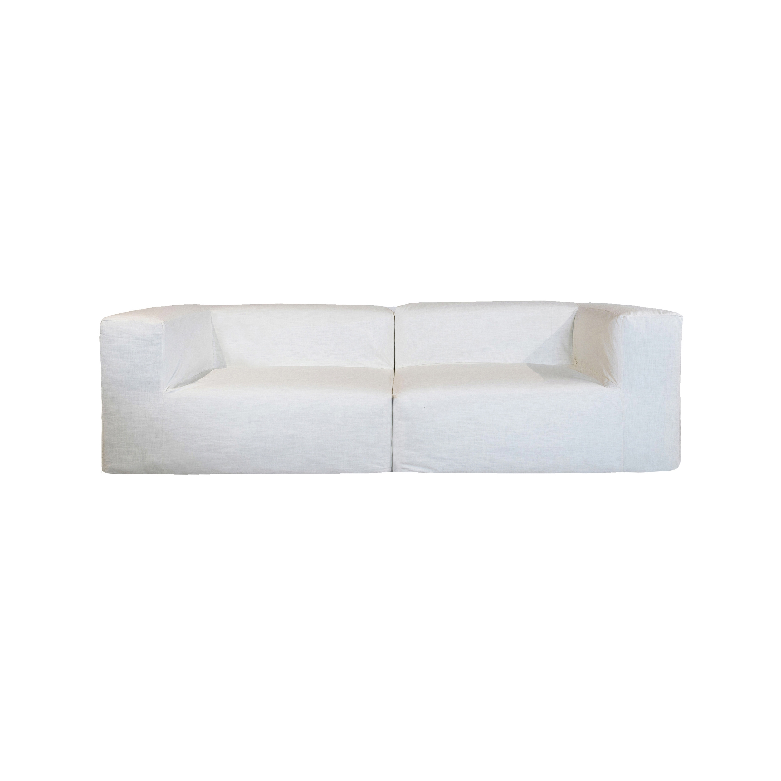 Mostrar el producto Outdoor sofas | Outdoor modular sofa - Removable cover 3 seater - White cotton del fabricante MX HOME