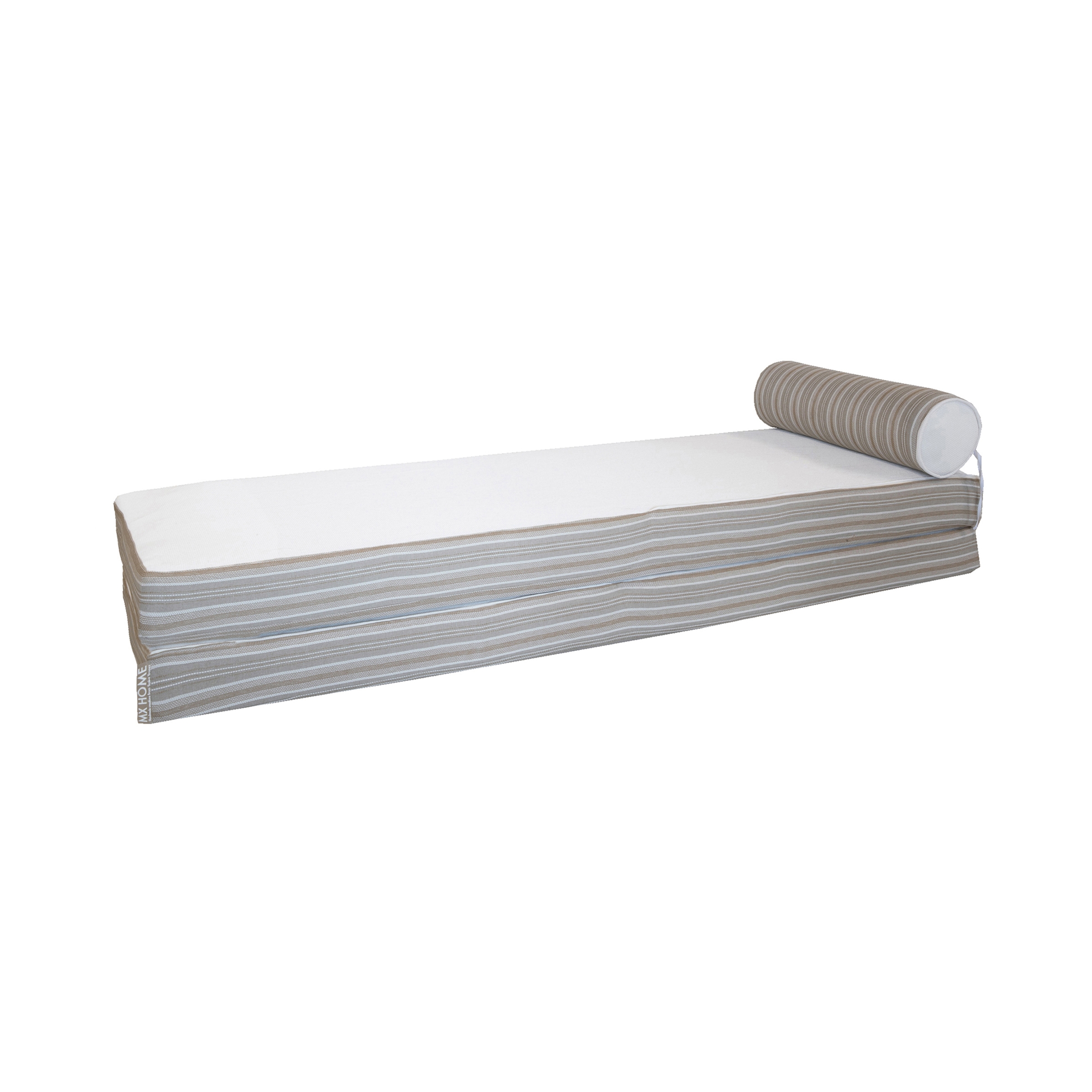 Beds and foam Mattresses | Outdoor reversible mattress recto striped & verso white - Double