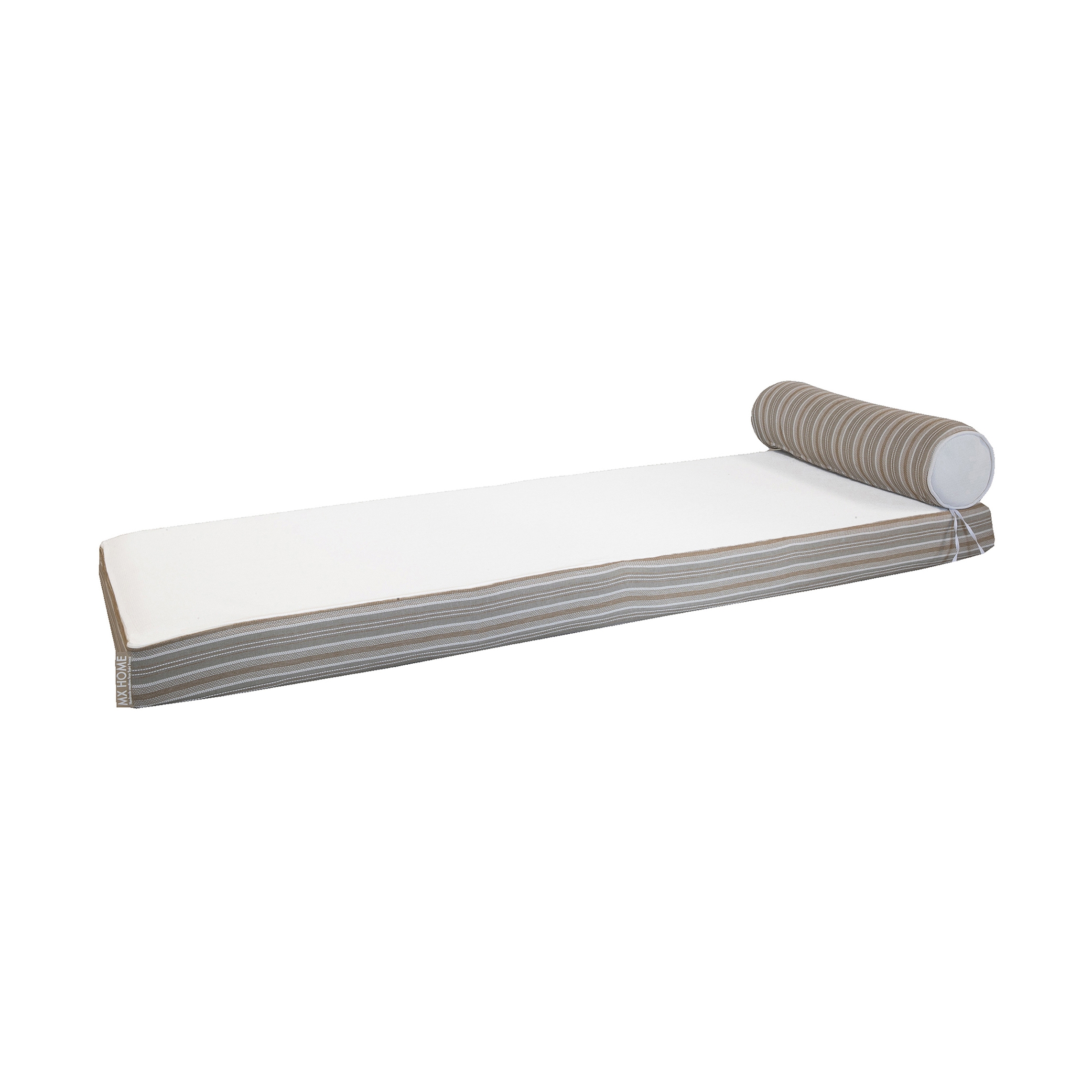 Beds and foam Mattresses | Outdoor reversible mattress recto striped & verso white - Single