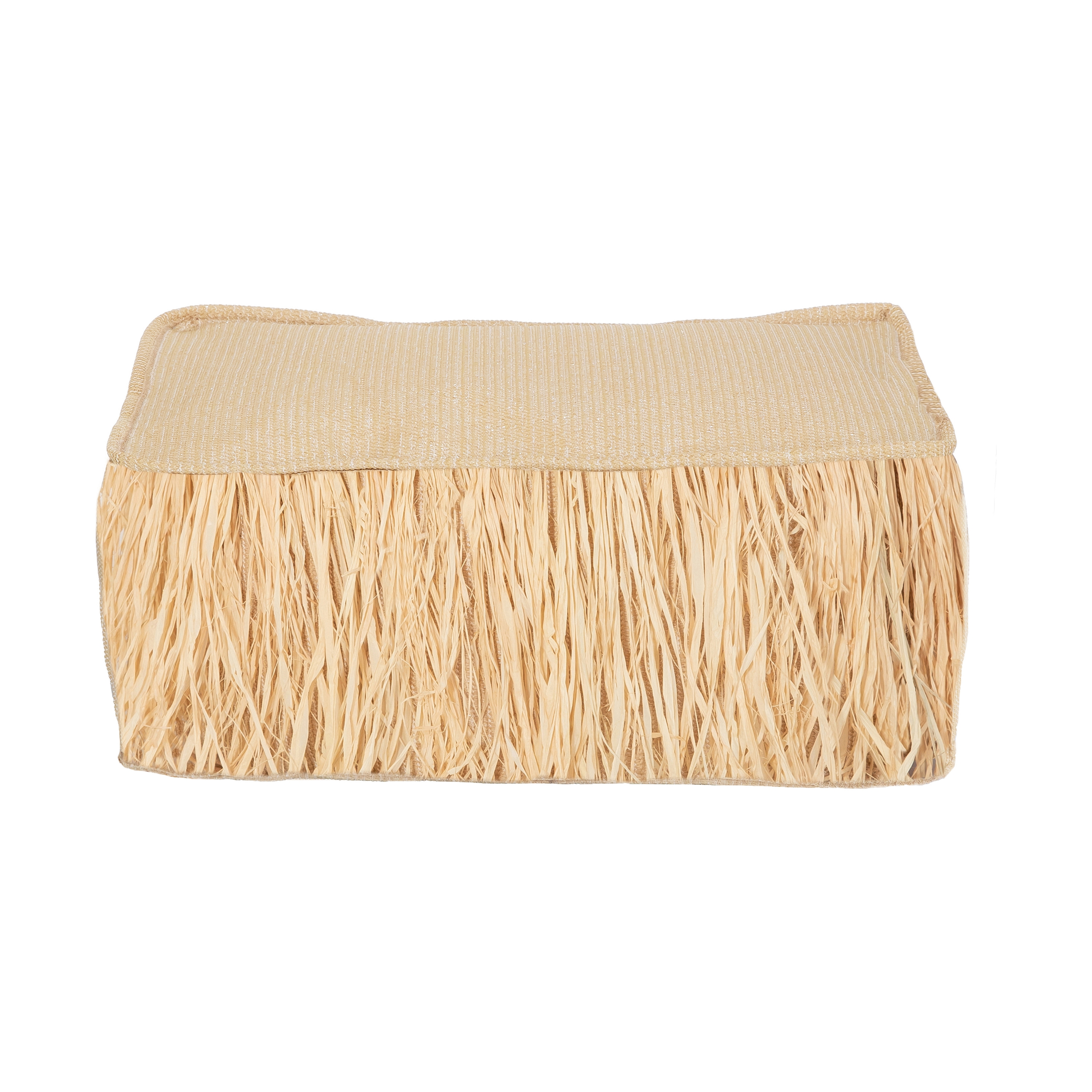 Mostra il prodotto Pouf e cuscini xl | Cuscino da pavimento per esterni con frange effetto rafia M del produttore MX HOME