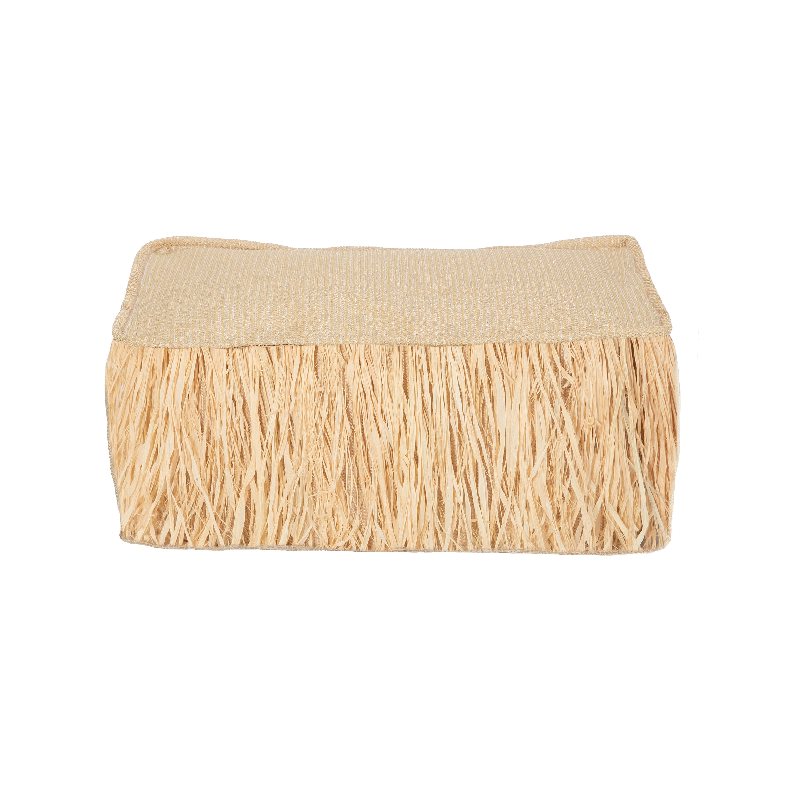 Vertoon produk XL poufs and cushions | Raffia-effect" floor cushions with bangs S- Outdoor van vervaardiger MX HOME