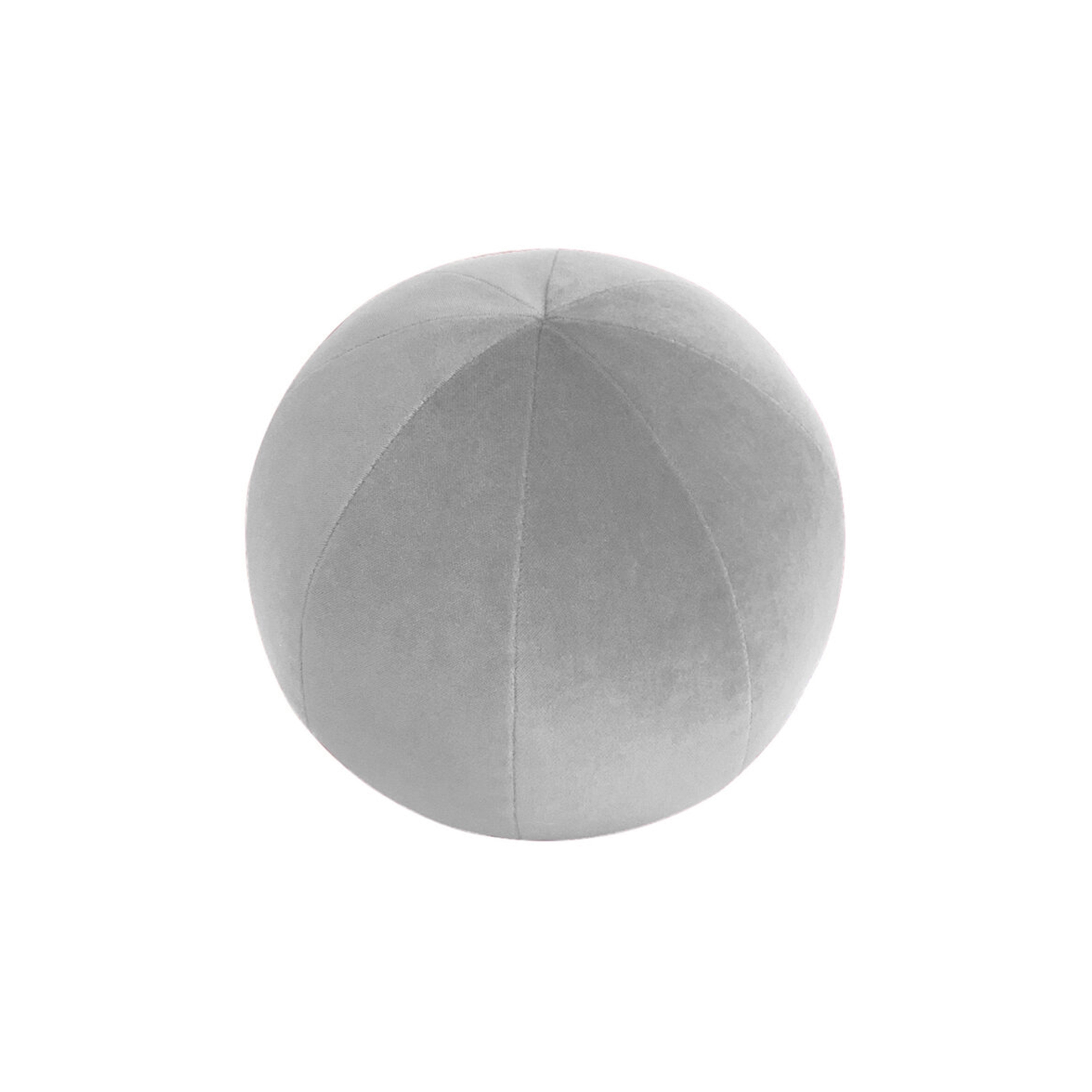 Cushions and Throws | Velvet ball cushion - Grey