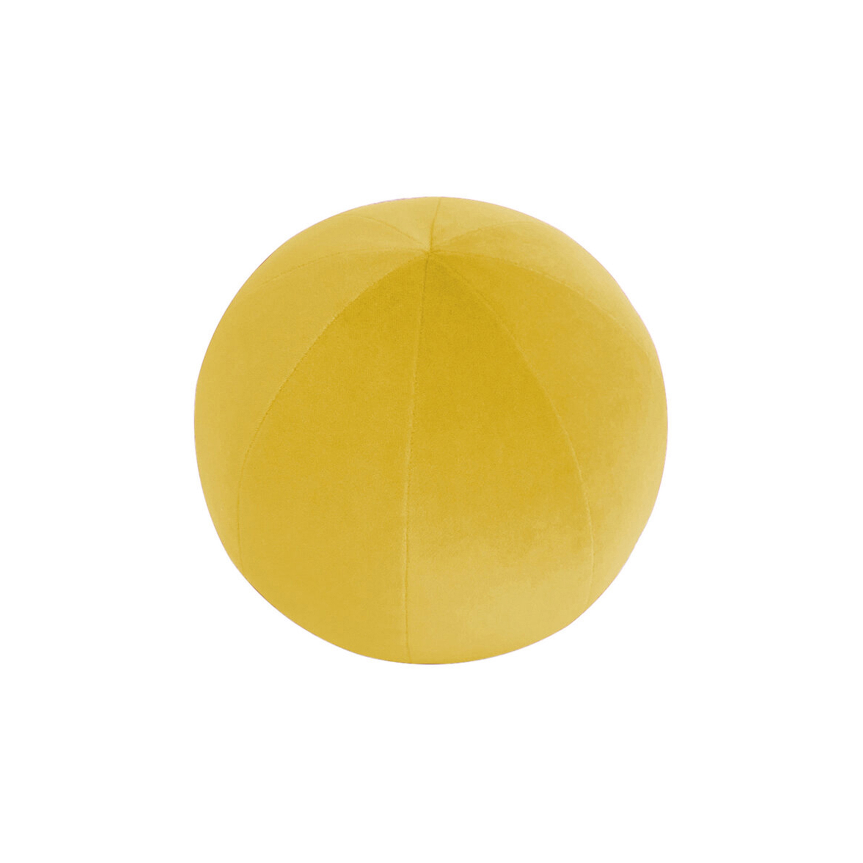 Display product Cushions and Throws | Velvet ball cushion - Mustard from manufacturer MX HOME