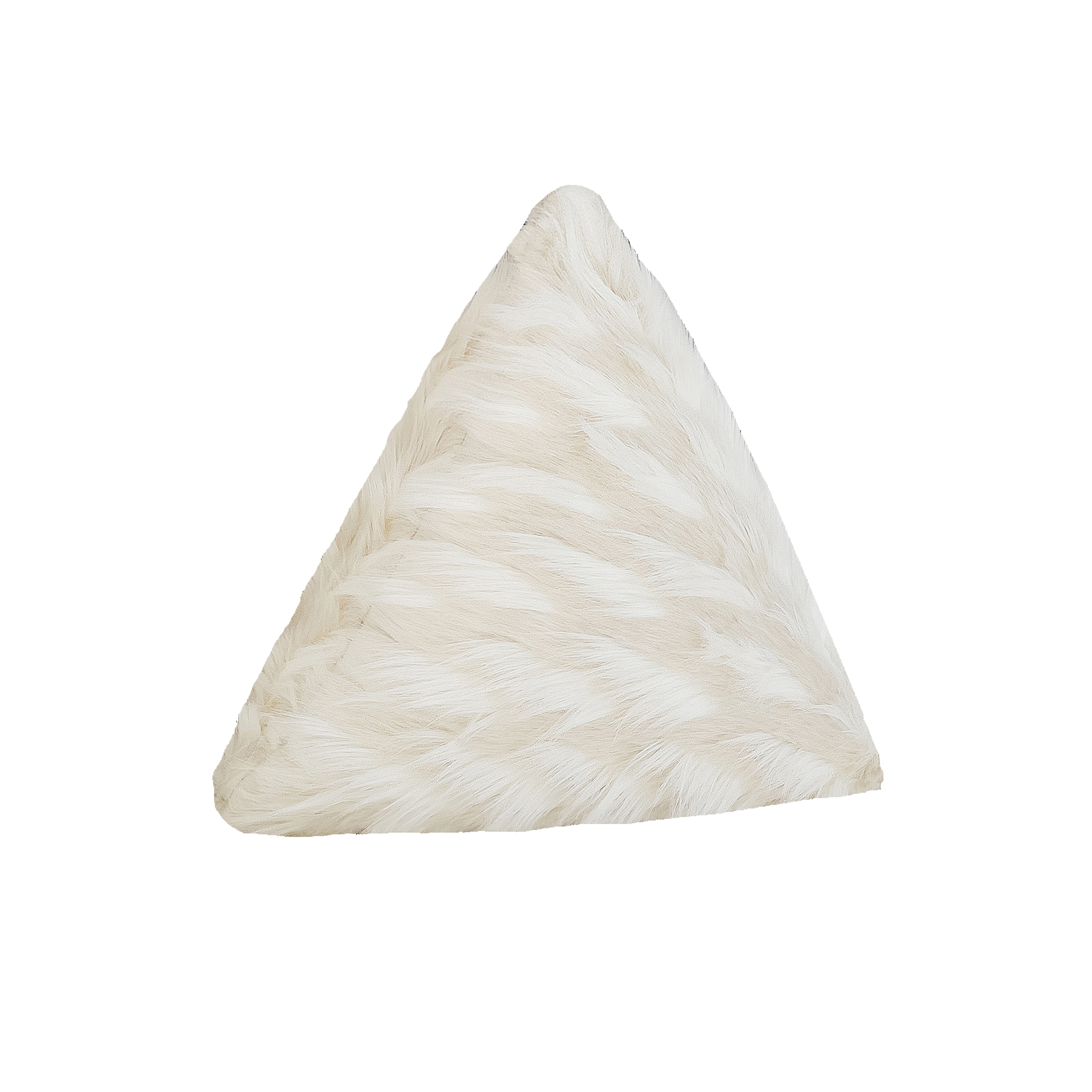 Mostra il prodotto Cushions and Throws | White faux fur pyramid cushion M del produttore MX HOME