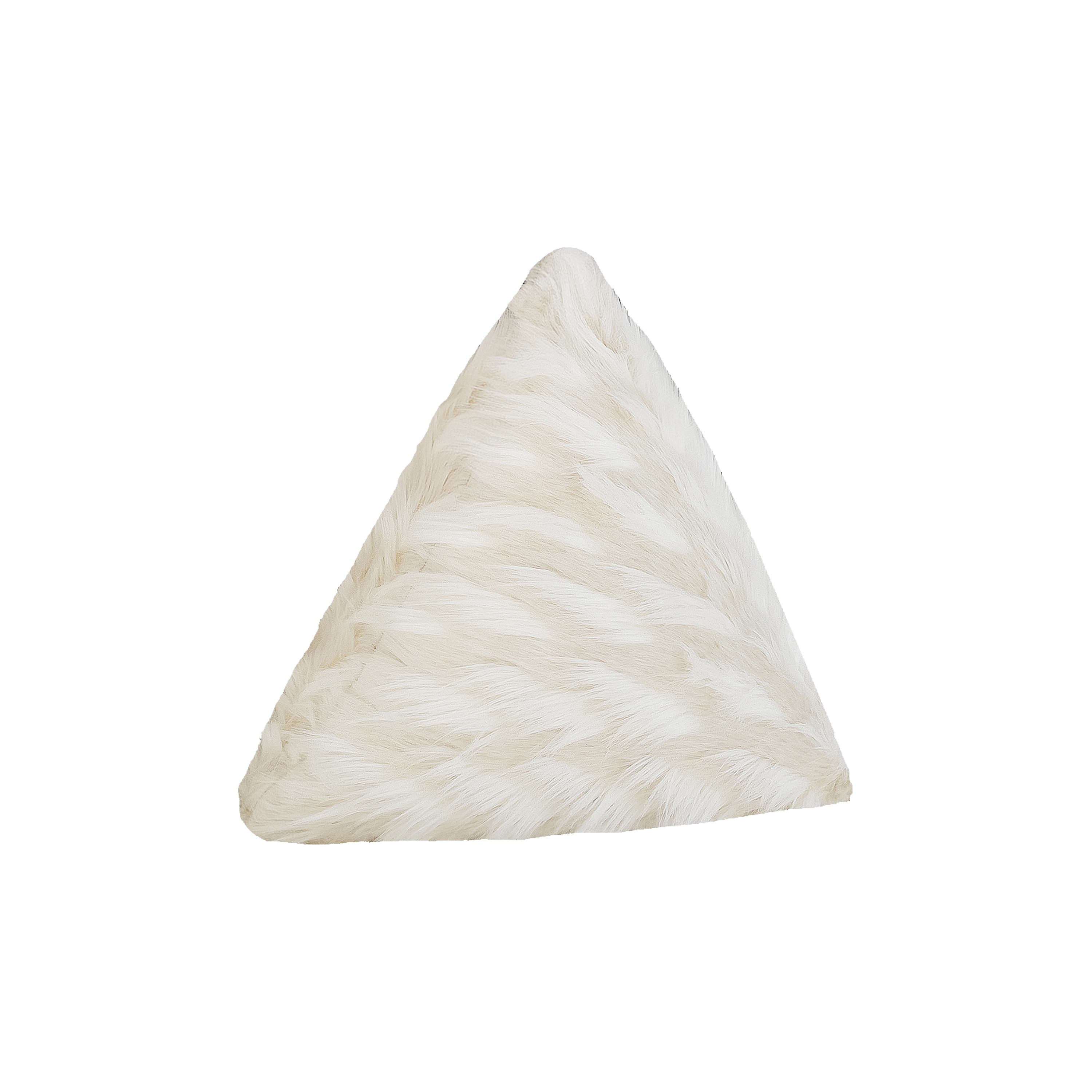 Mostra il prodotto Cushions and Throws | White faux fur pyramid cushion S del produttore MX HOME
