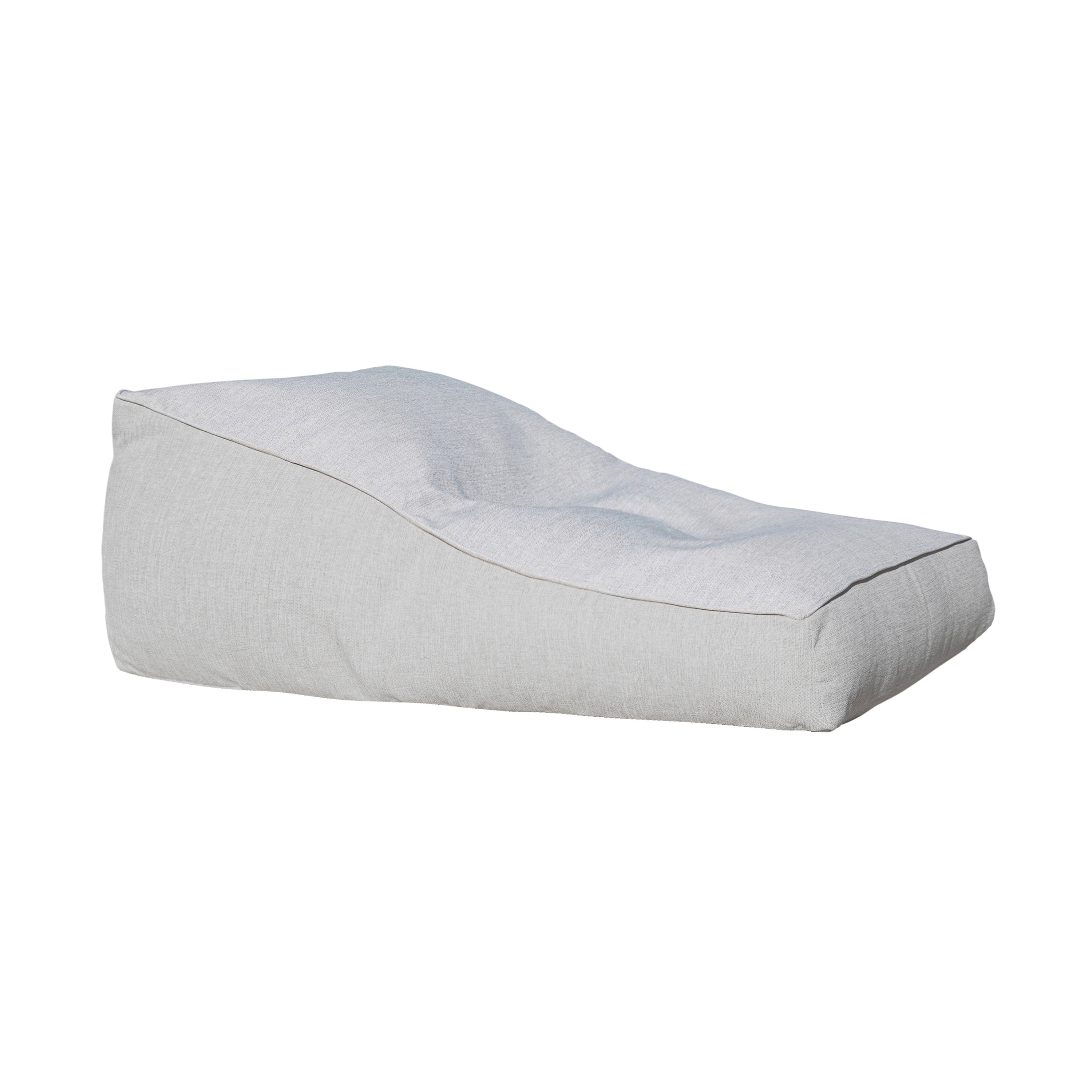 Poufs XL and Coussins | Bain de soleil extérieur déhoussable en tissu effet lin