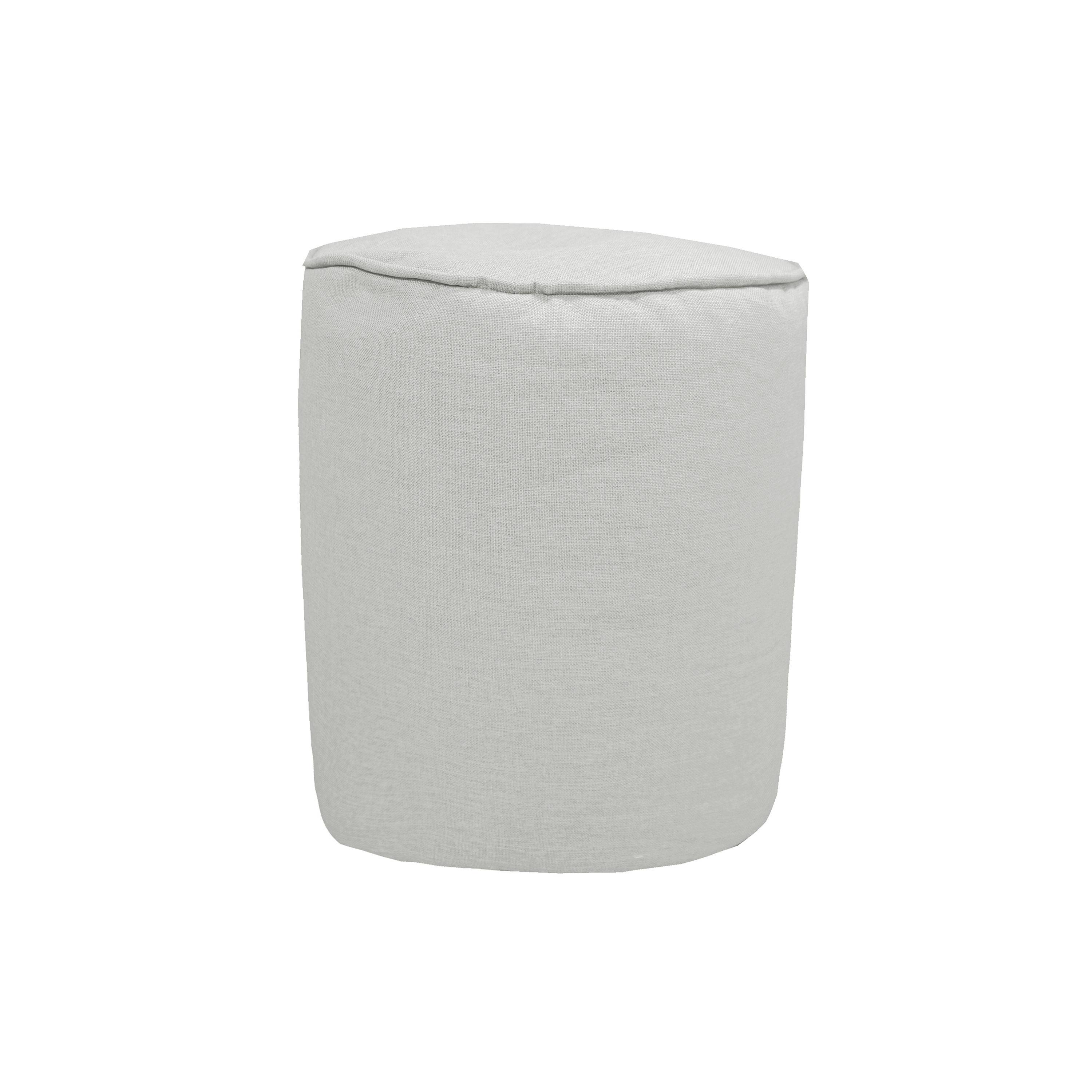XL Beanbag | Stool with removable cover and footrest in natural linen