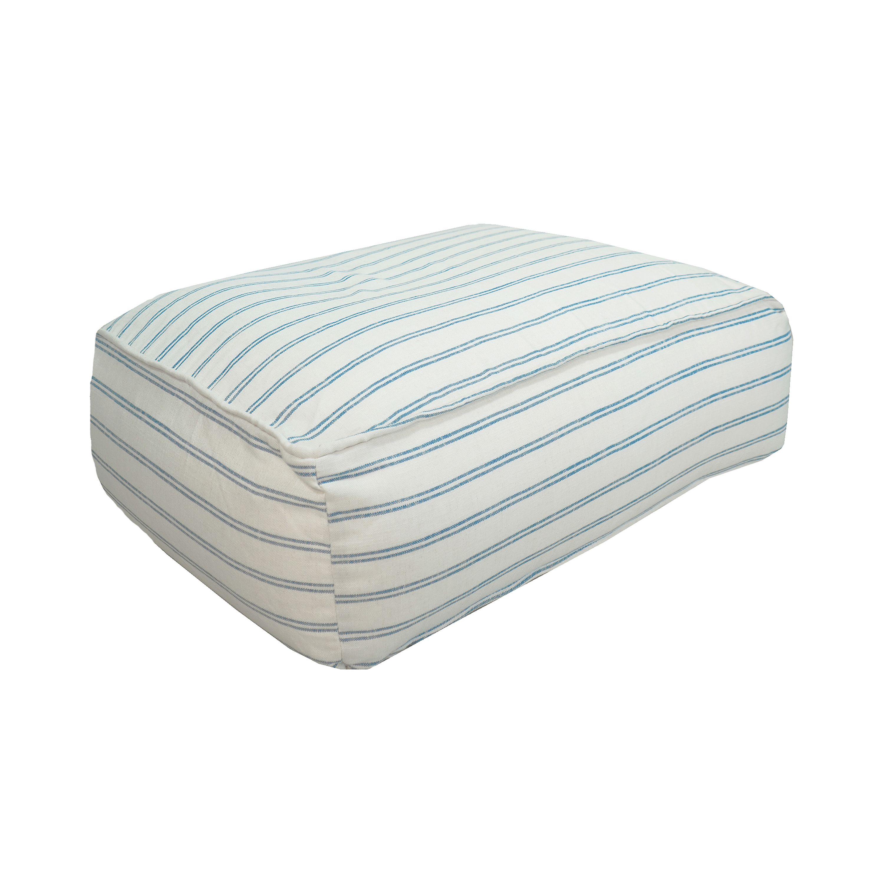 Mostrar el producto XL Beanbag | Floor cushion with removable cover M - Blue striped linen del fabricante MX HOME