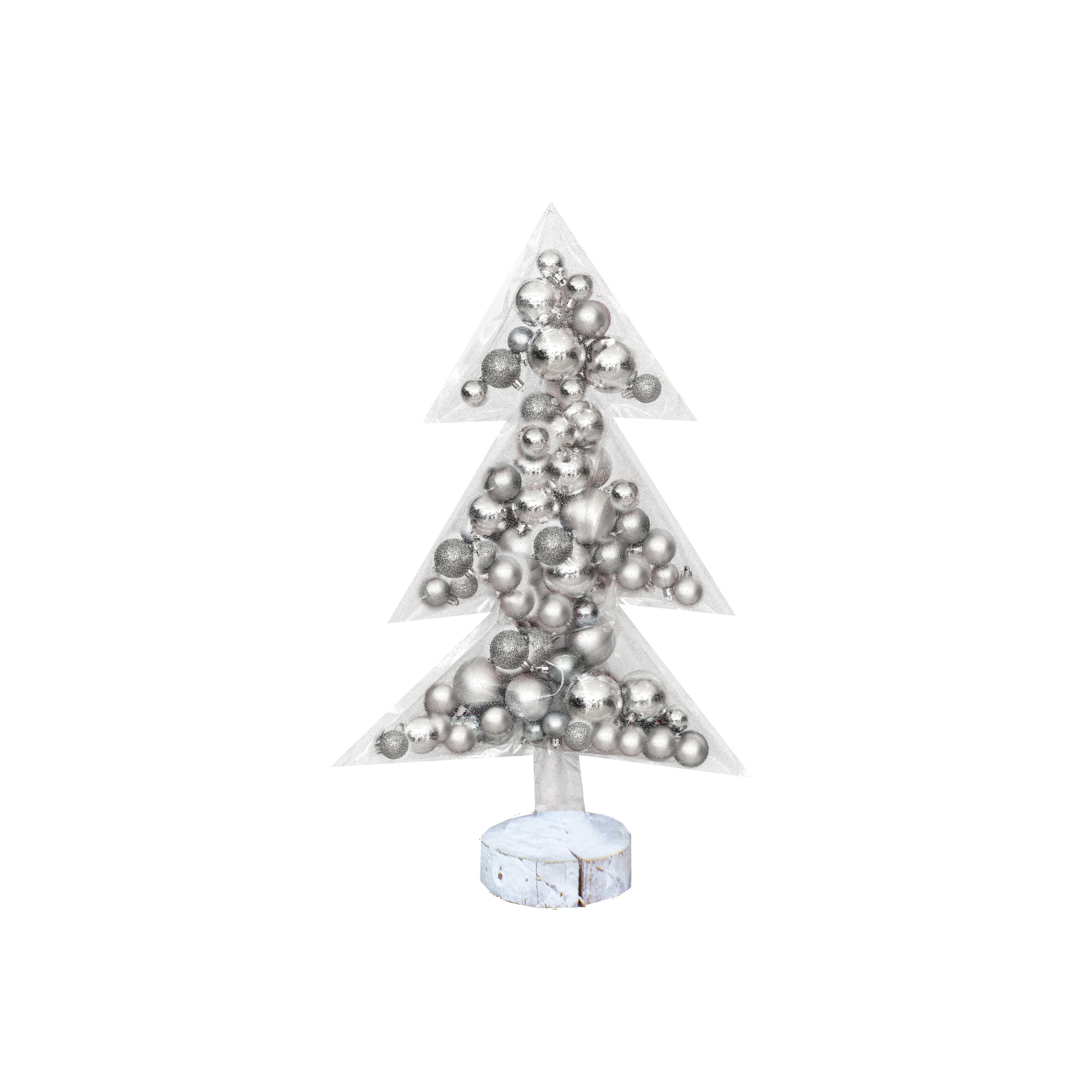 Mostra il prodotto Albero di natale | Albero di Natale trasparente con palline decorative 70 cm del produttore MX HOME