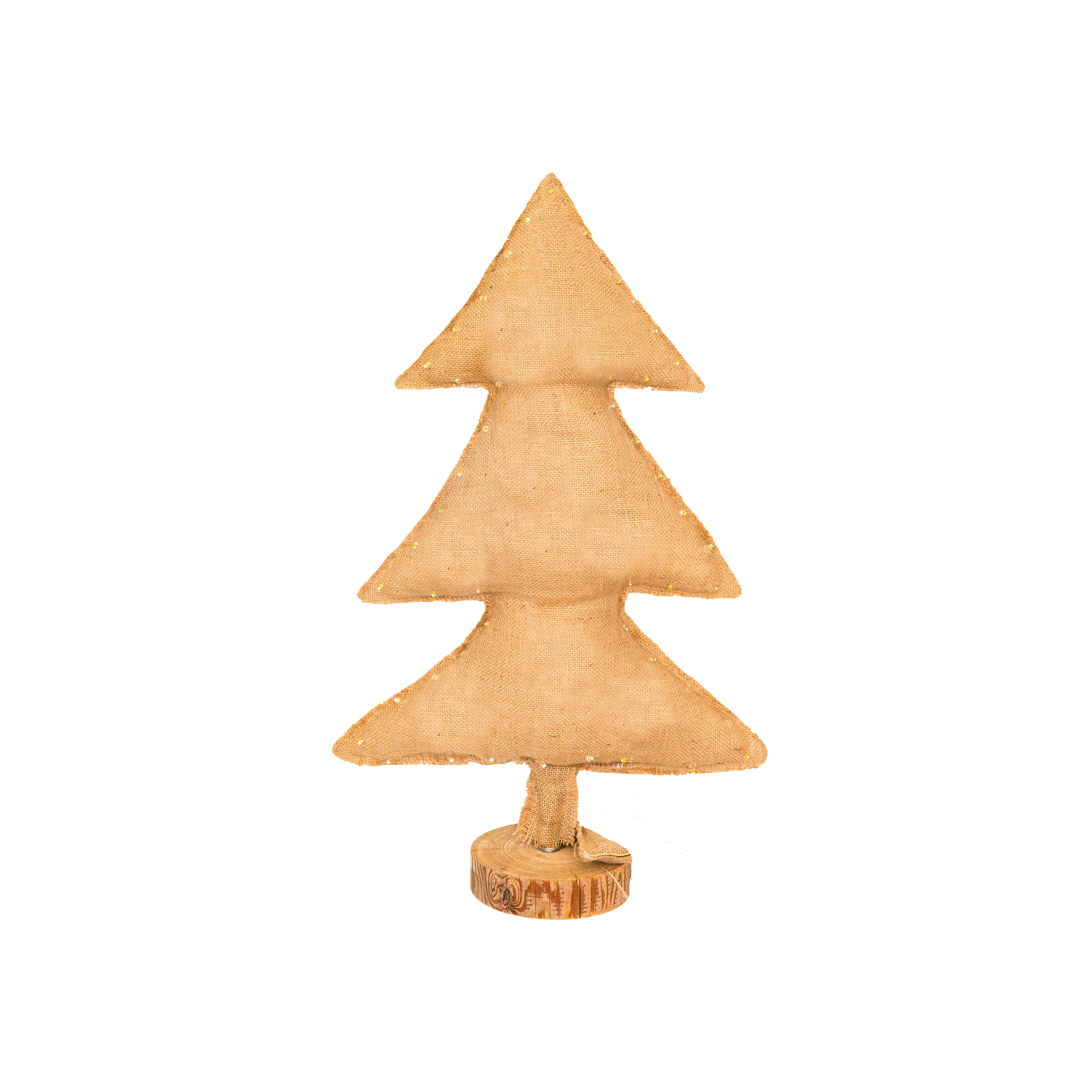 Mostra il prodotto Christmas Tree | Luminous burlap Christmas tree 70cm del produttore MX HOME