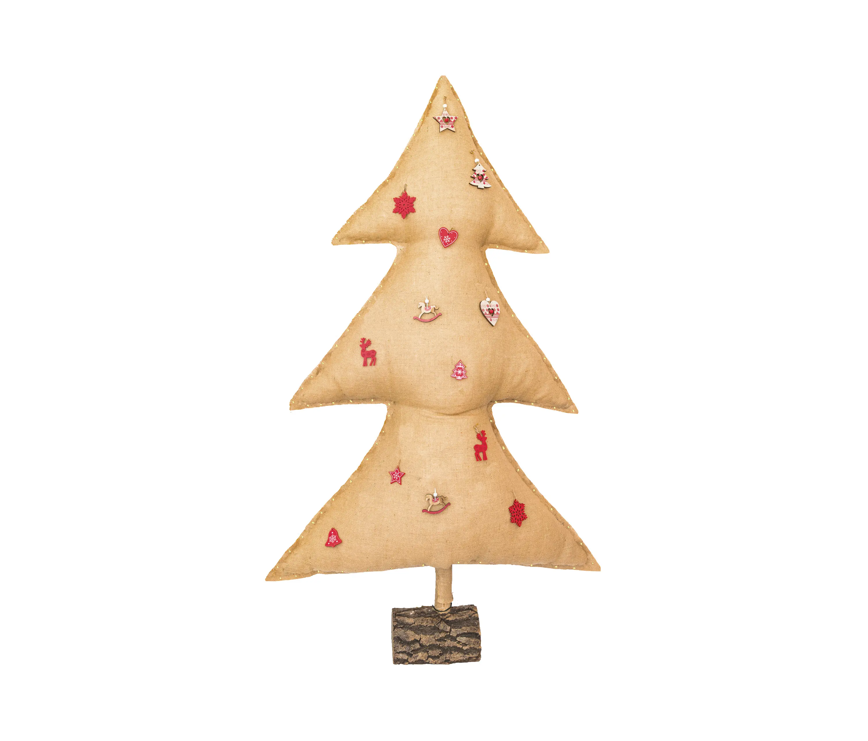 MX HOME - Arbol de navidad | Arbol de navidad luminoso en tela de yute 150cm