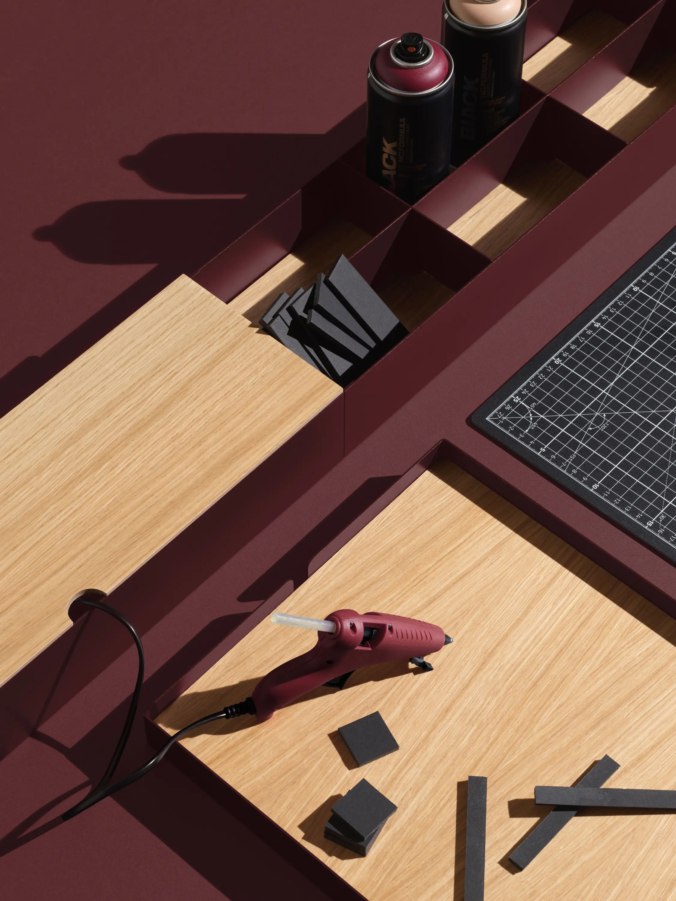 MIZETTO - Enfold Table Ash/Black