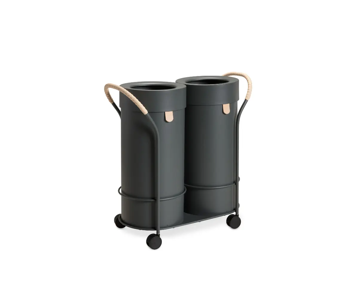MIZETTO - Bt L Set Anthracite/Trolley + 2 Pcs Bins