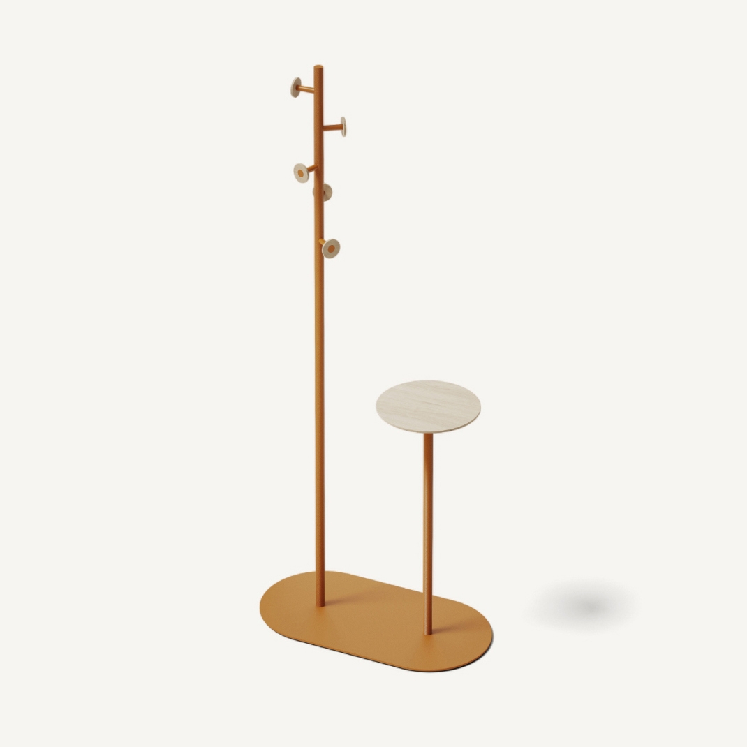 Bloom Coat Rack Table Deep Brown