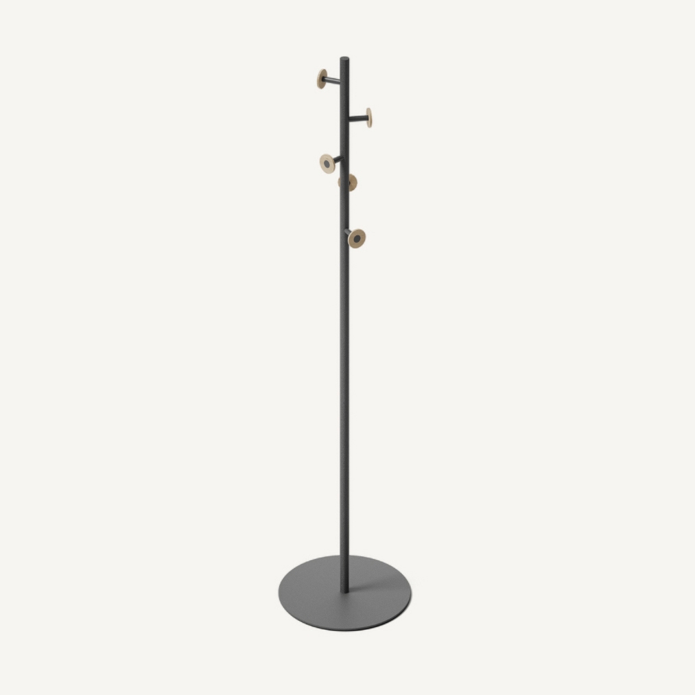 Bloom Floor Single Coat Rack Anthracite