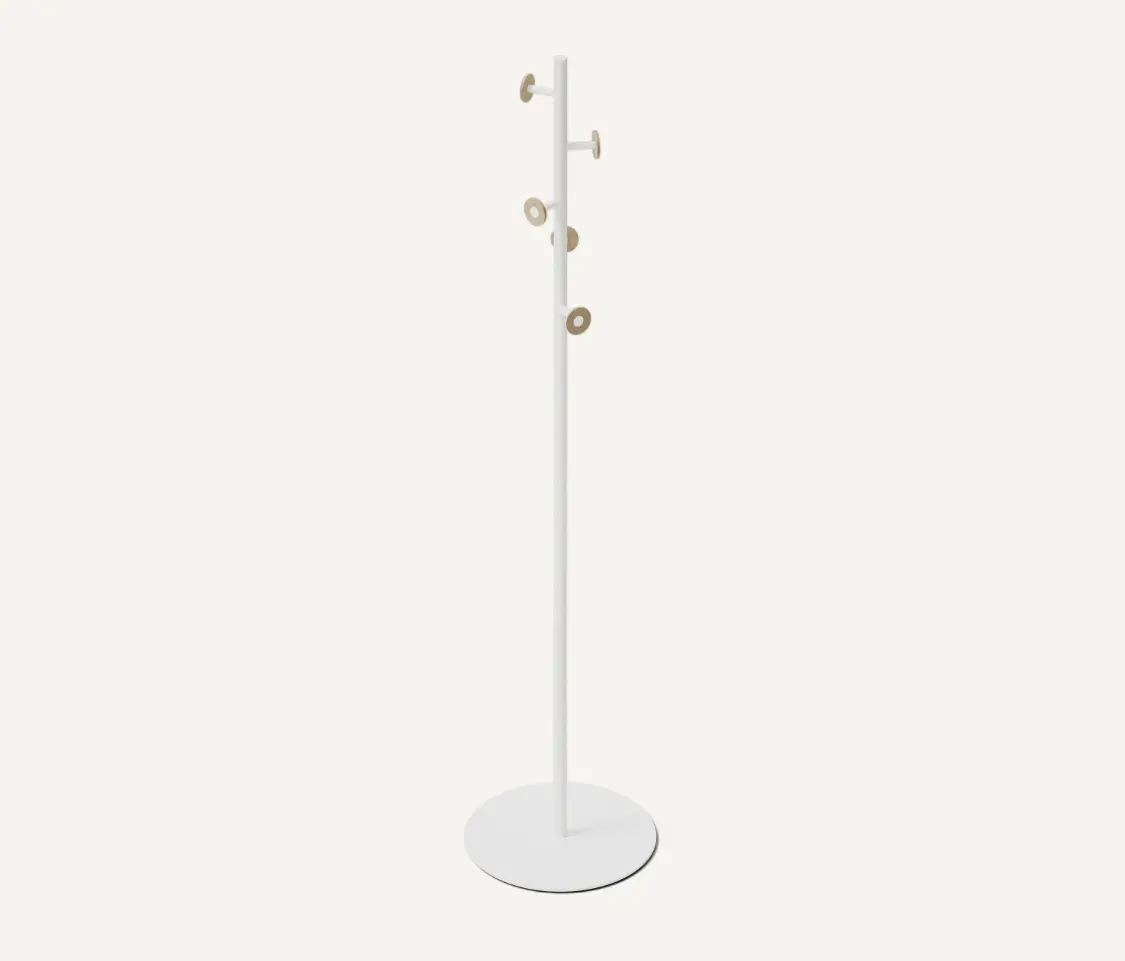 MIZETTO - Bloom Floor Single Coat Rack Signal White