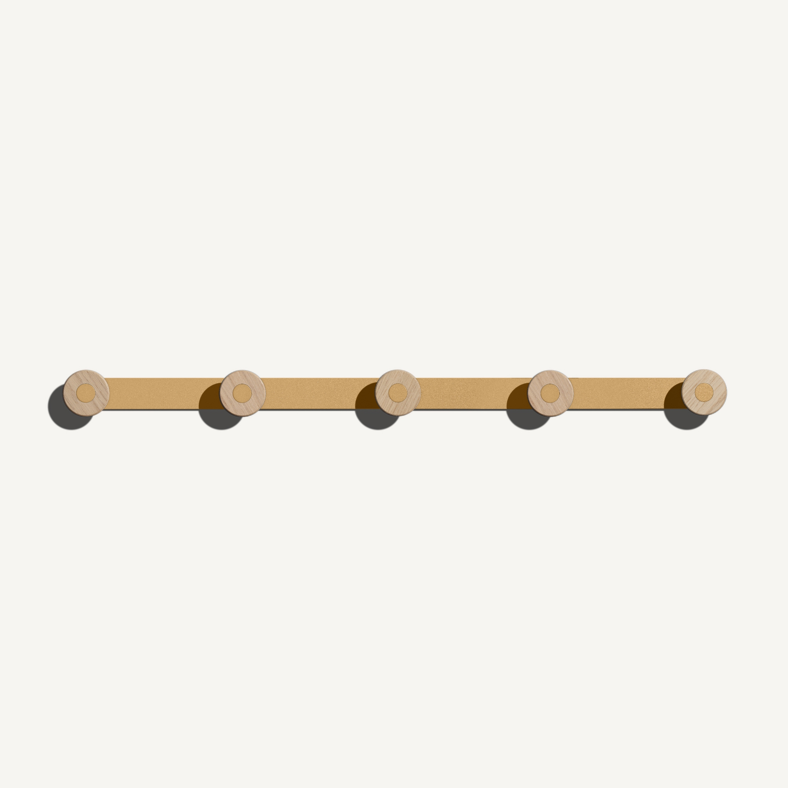 Bloom Wall Mounted Coat Rack Beige