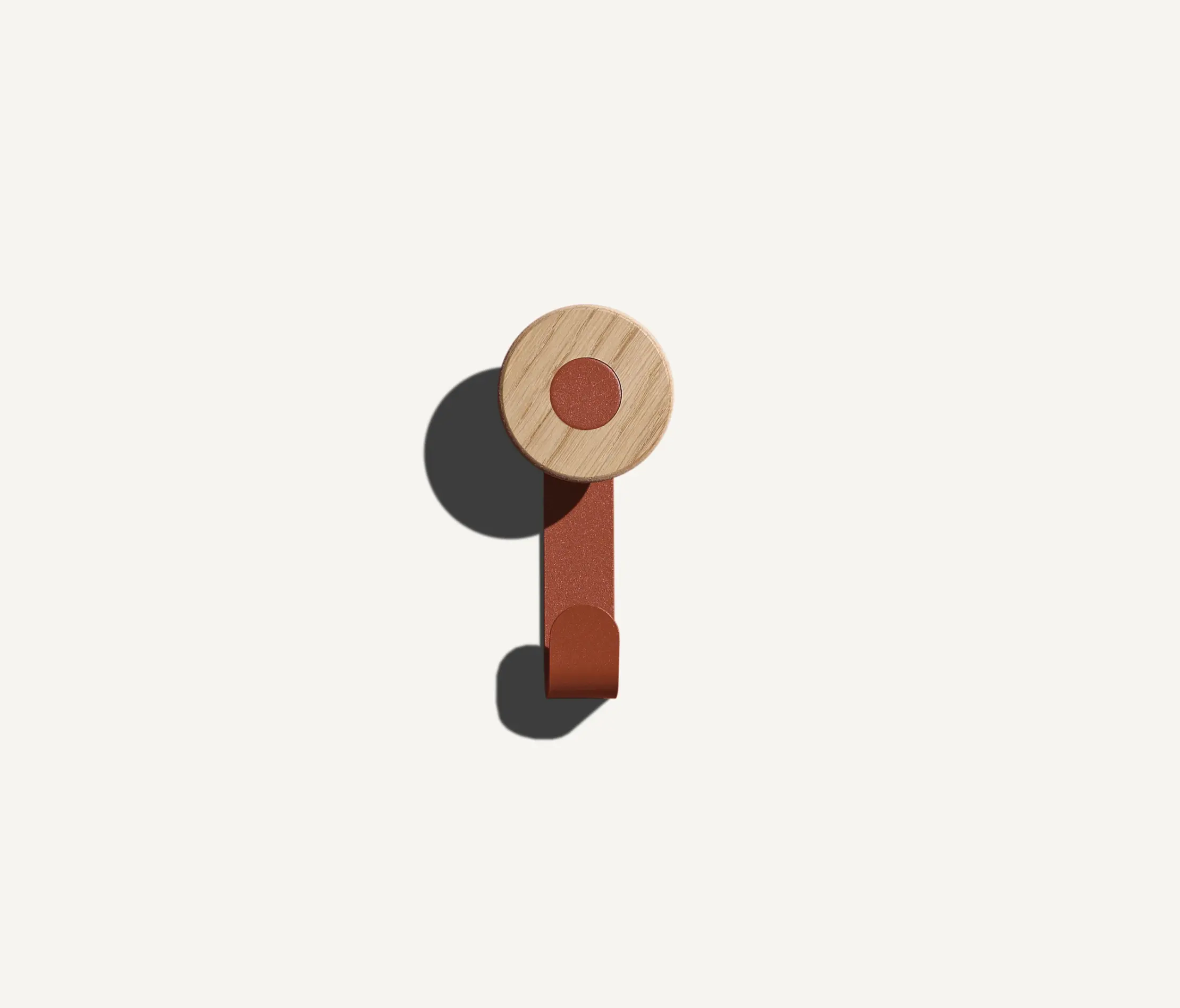 MIZETTO - Bloom Wall Single Hook X5 Copper Brown