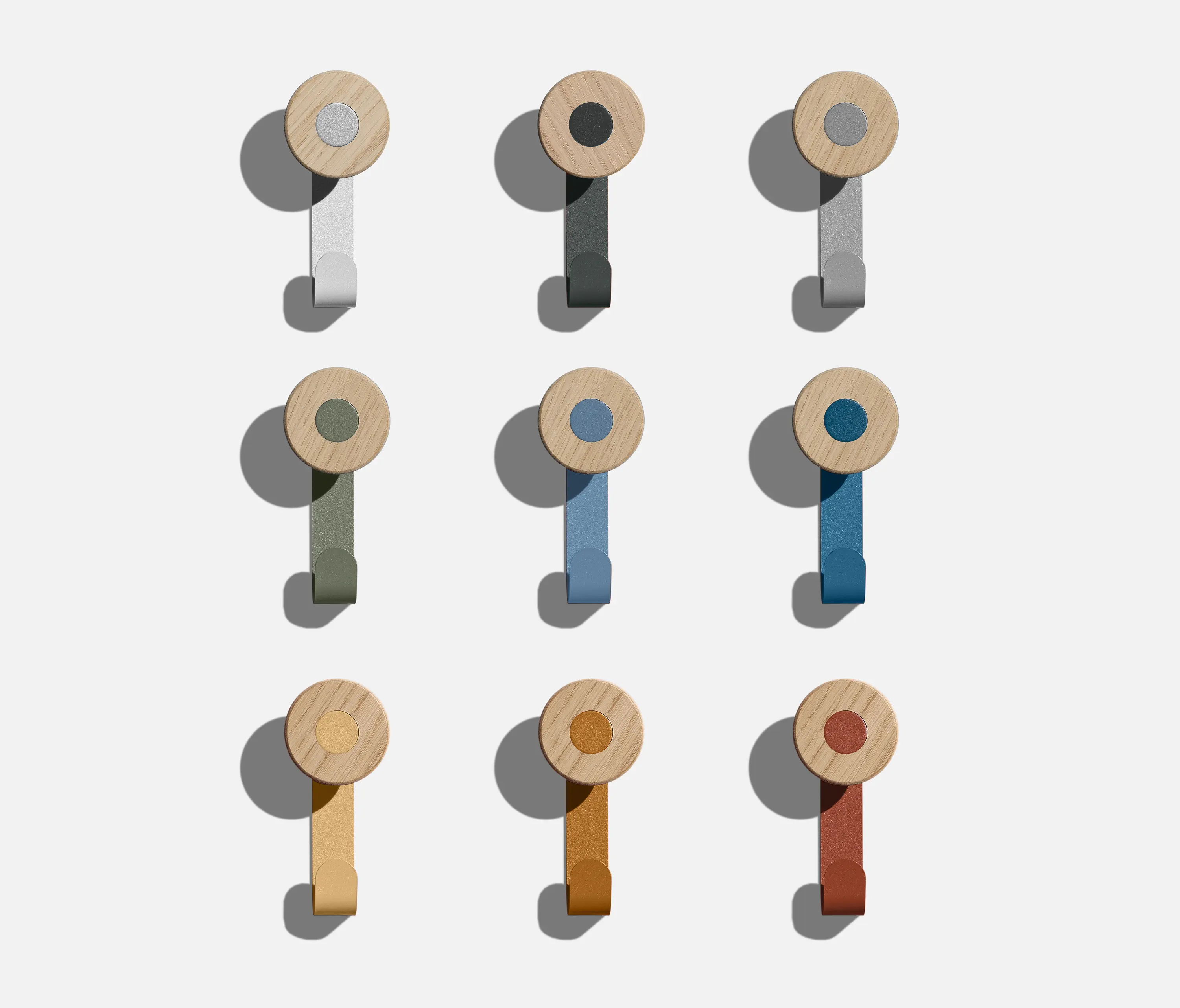 MIZETTO - Bloom Wall Single Hook X5 Dusty Blue