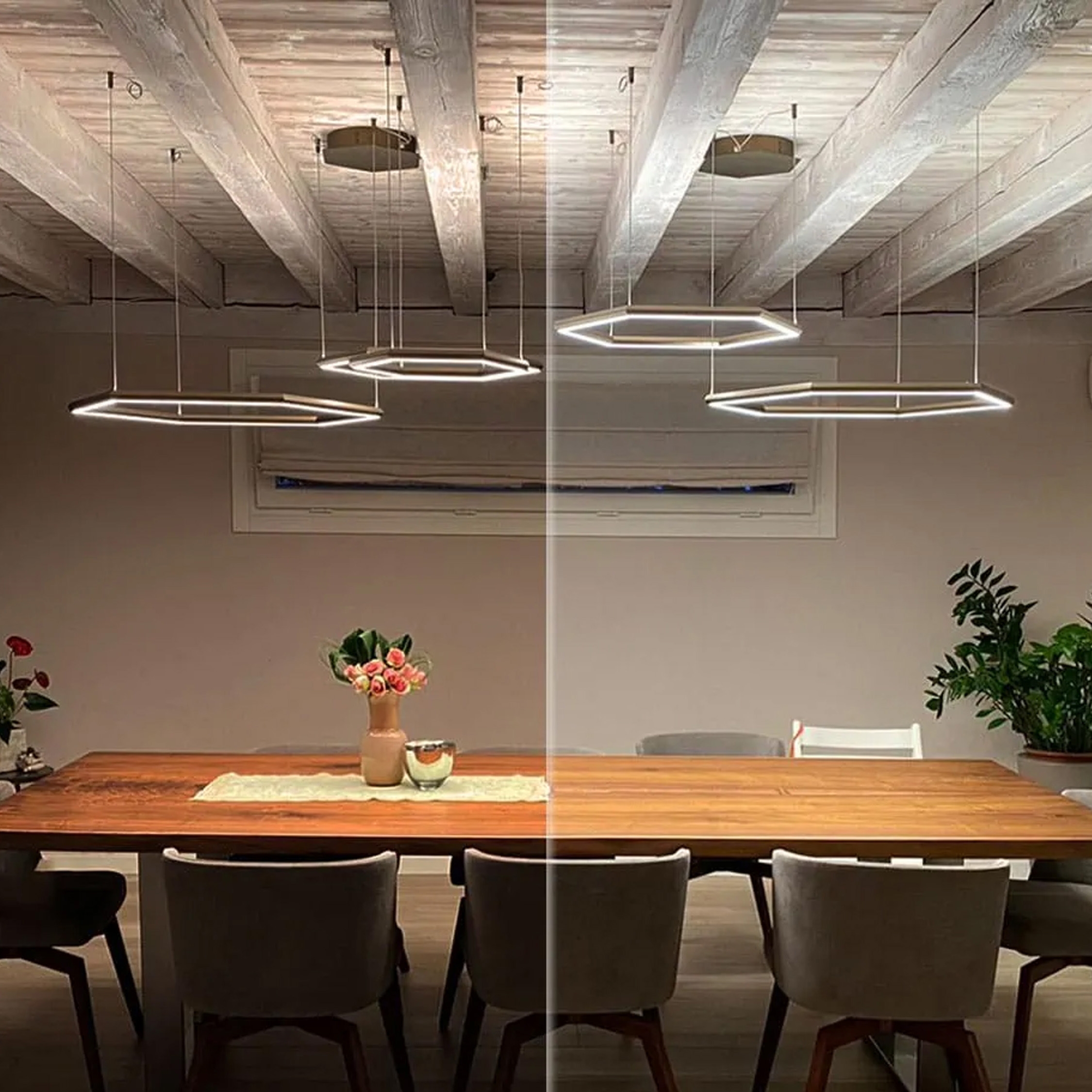 Display product Poly Esagono Dim to Warm from manufacturer OLEV