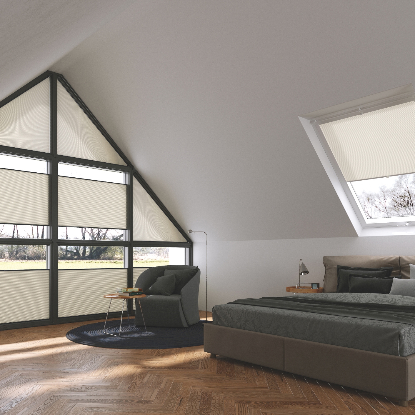 Display product Pleated blinds from manufacturer Schenker Storen AG