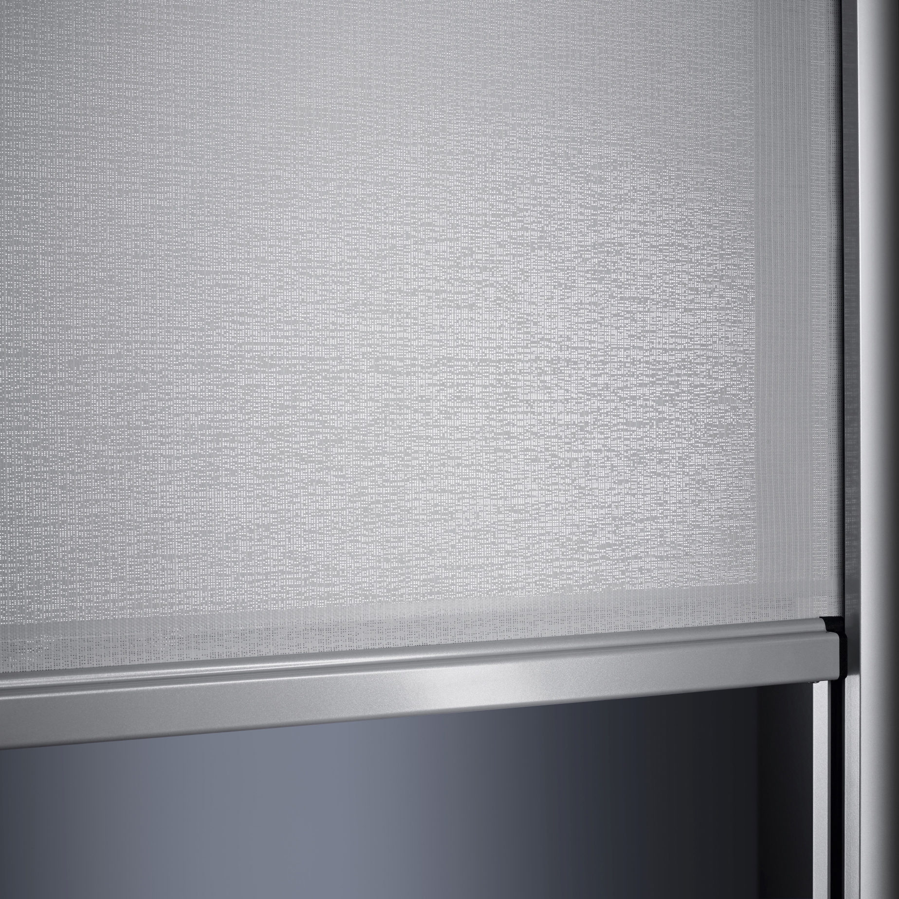 Display product Wind-stable vertical fabric blind VS ZIP from manufacturer Schenker Storen AG